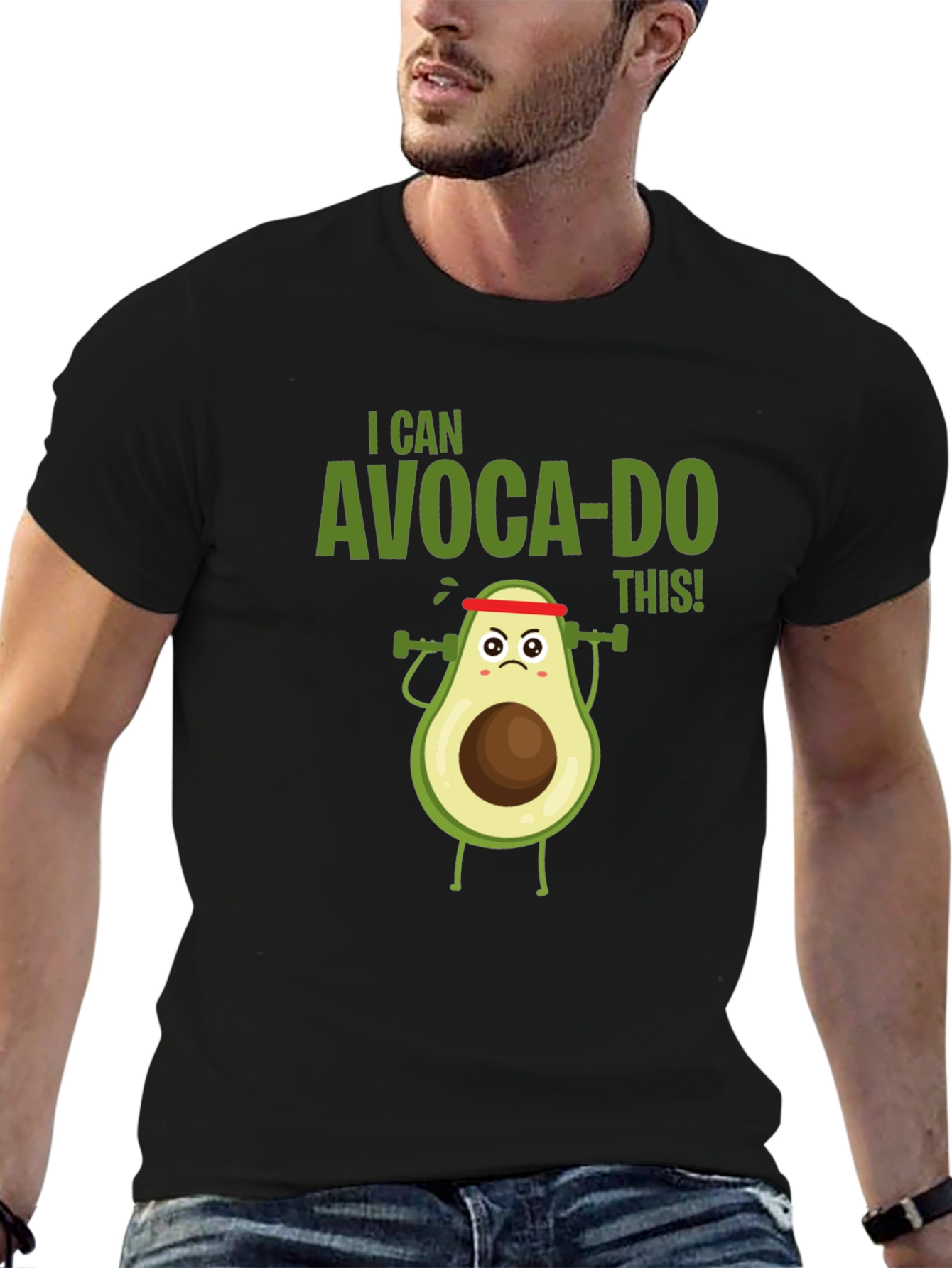 I Can Avoca-Do This! Funny Avocado Workout T-Shirt