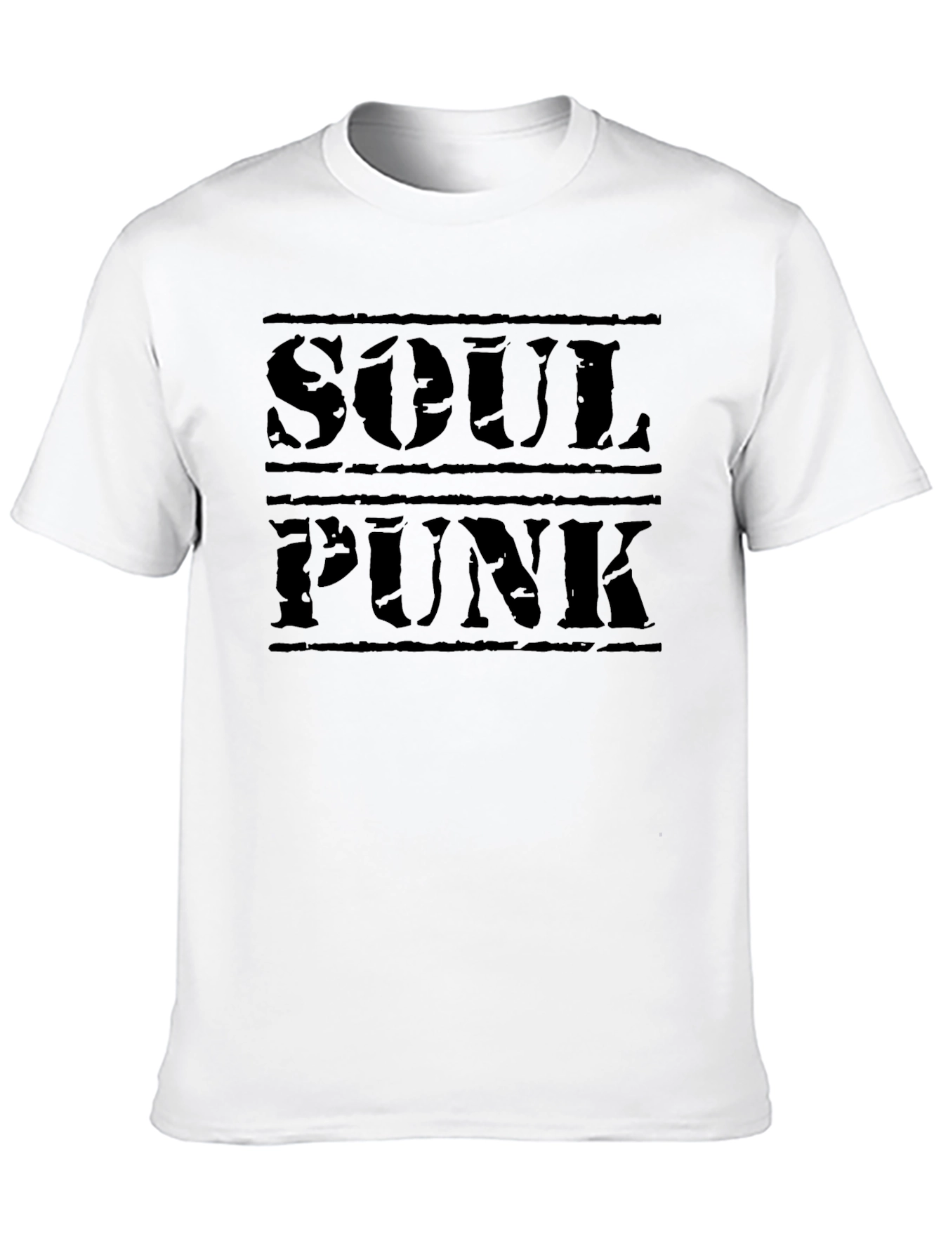 Soul Punk Graphic Print Black T-Shirt