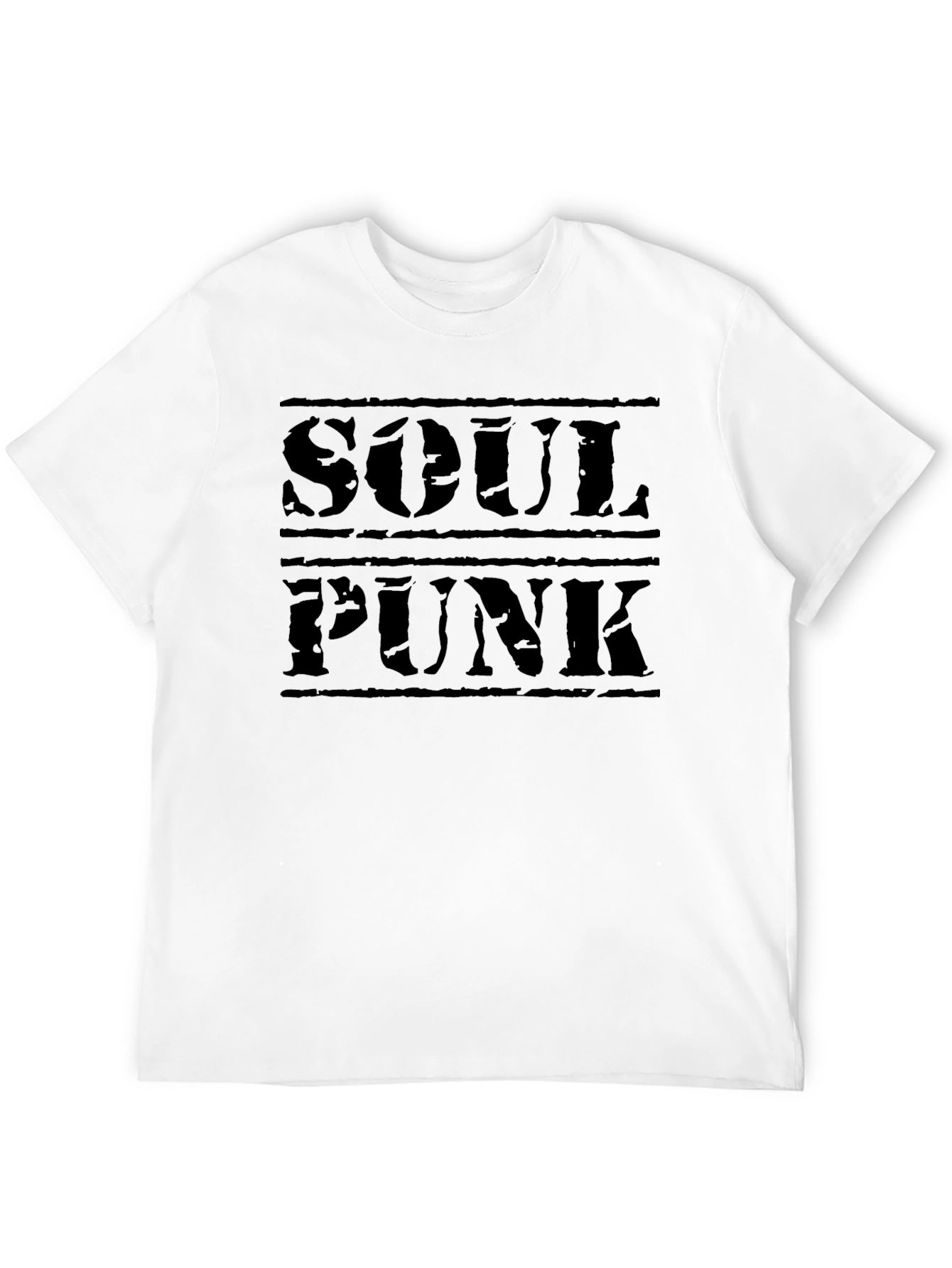 Soul Punk Graphic Print Black T-Shirt