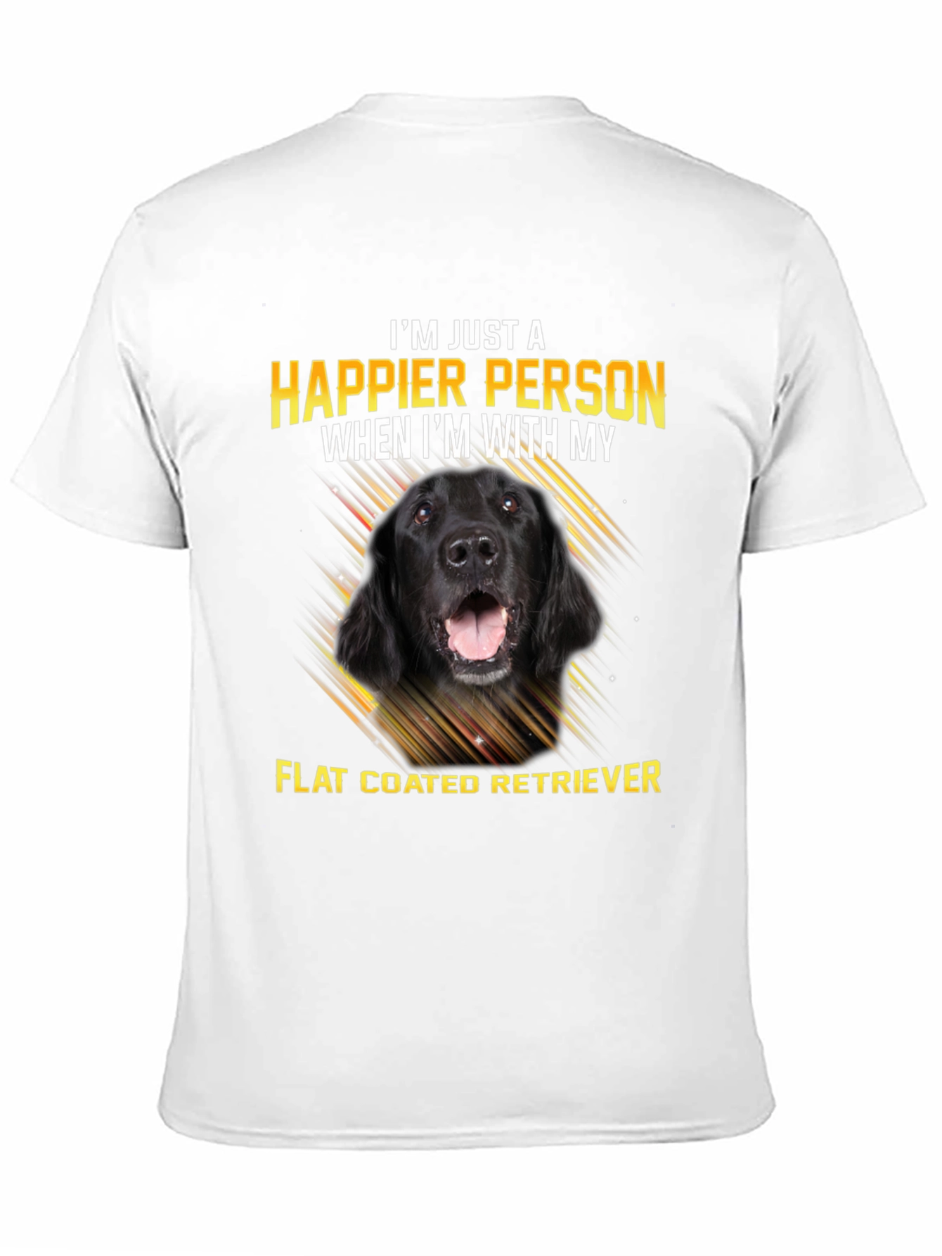 Happier Person Flat Coated Retriever Dog T-Shirt