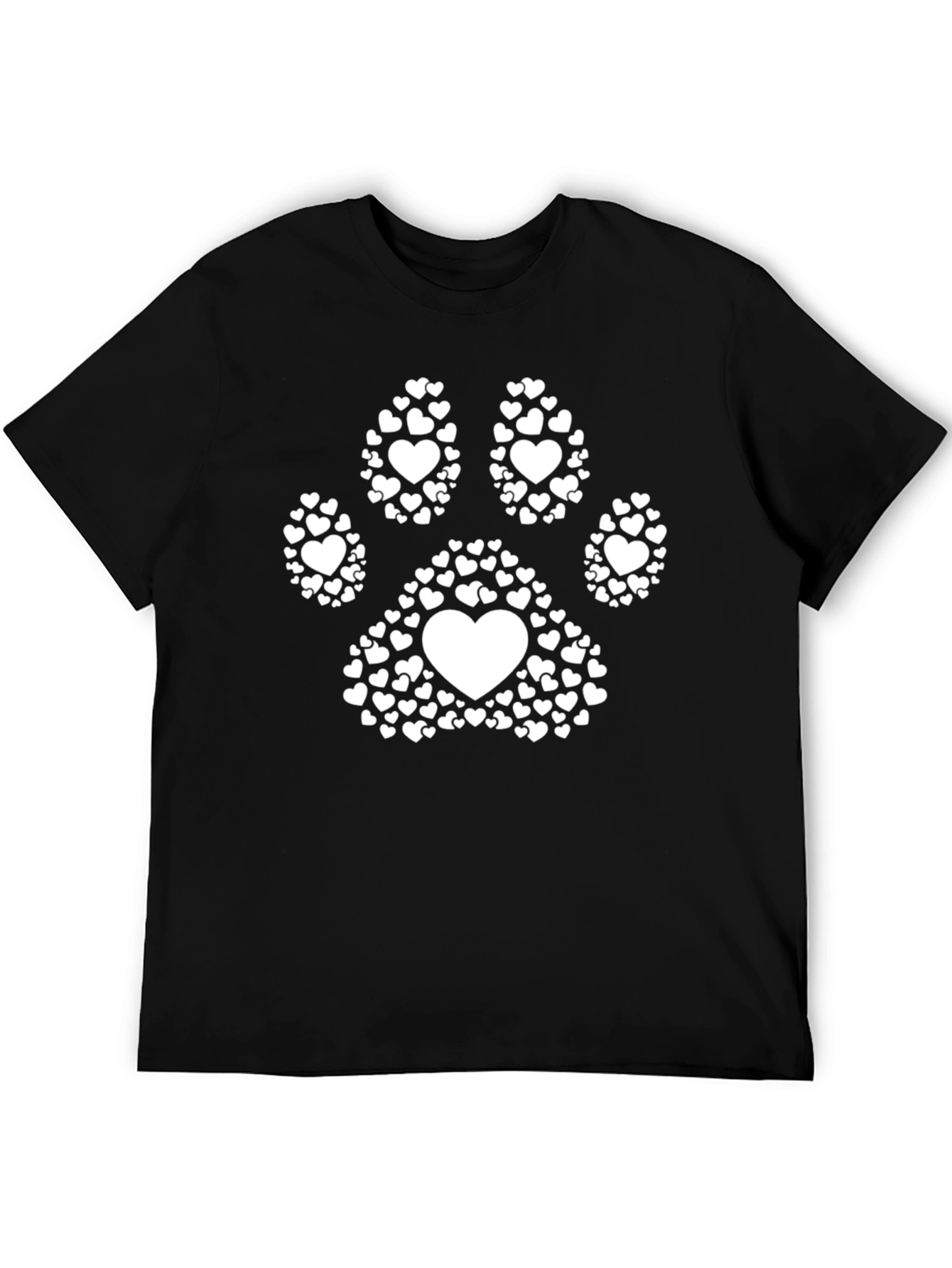 Heart Paw Print T-Shirt - Dog Lover Tee