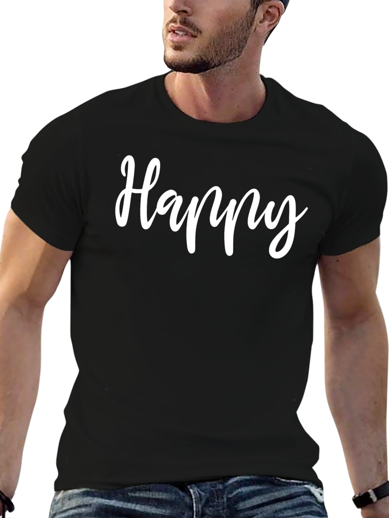 Happy Graphic Tee - Casual Comfort