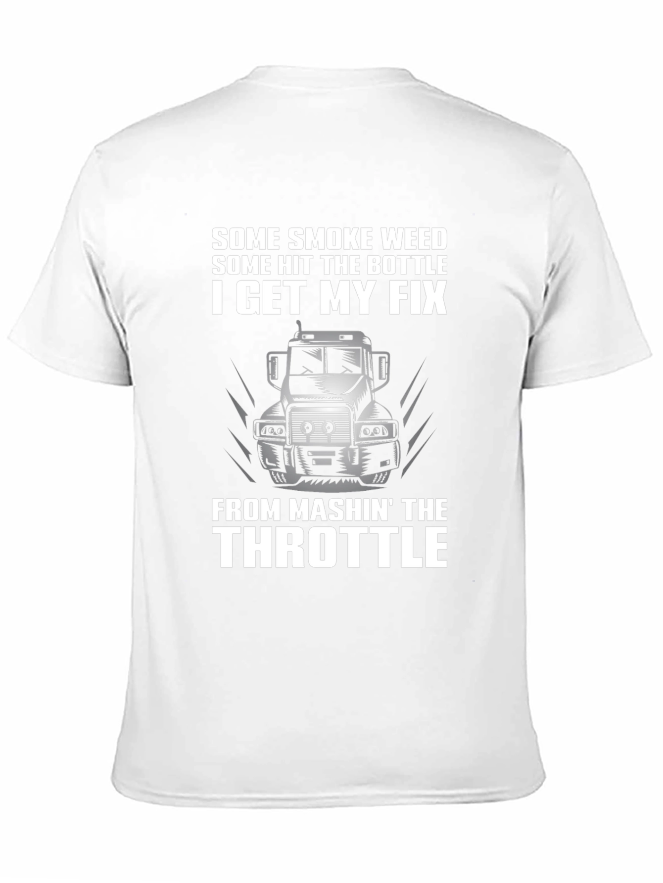 Trucker T-Shirt - Mashin the Throttle Design