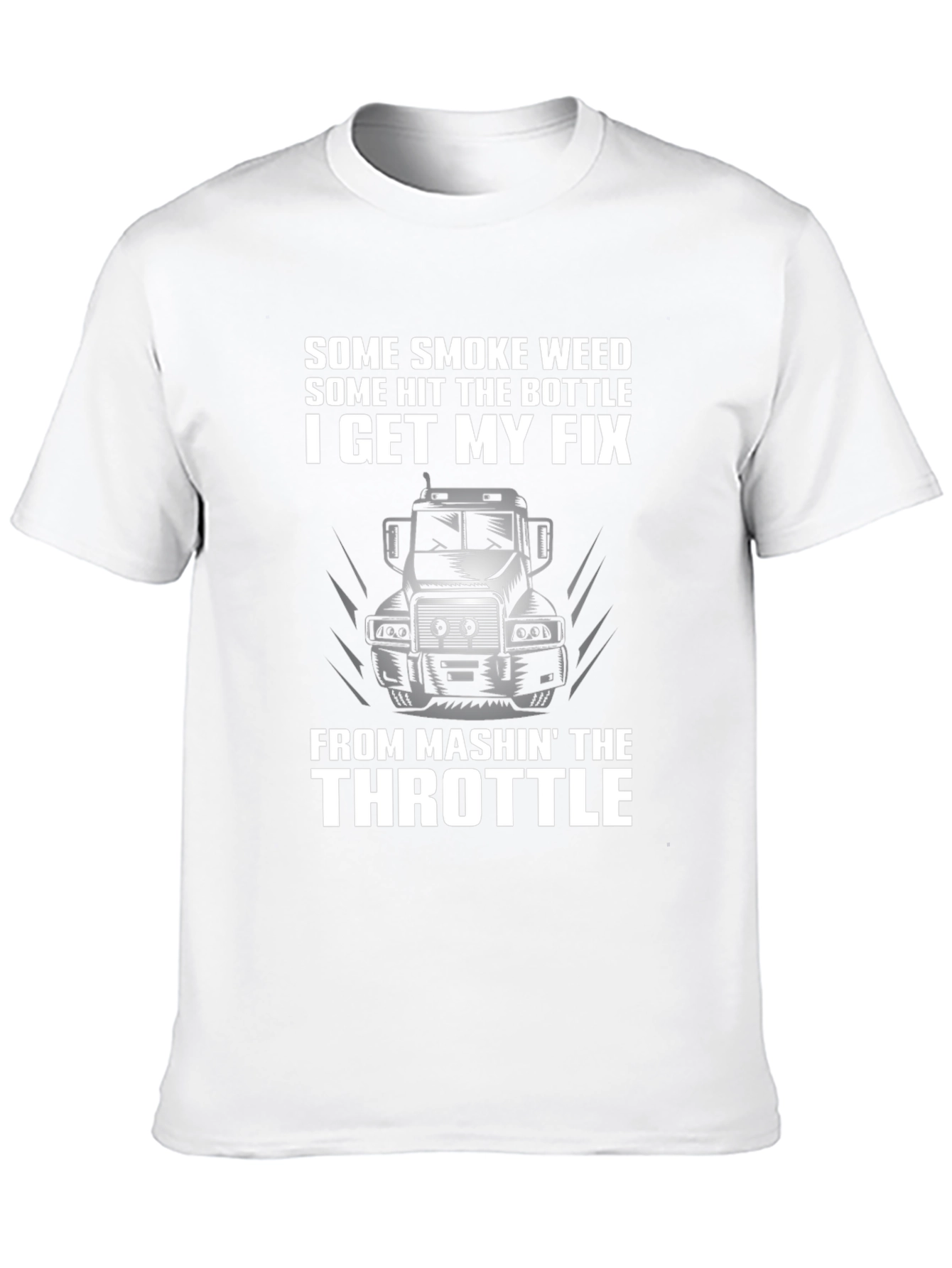 Trucker T-Shirt - Mashin the Throttle Design