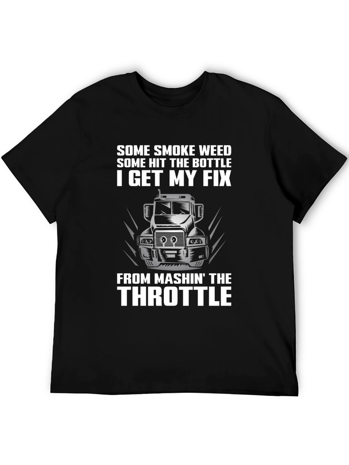 Trucker T-Shirt - Mashin the Throttle Design