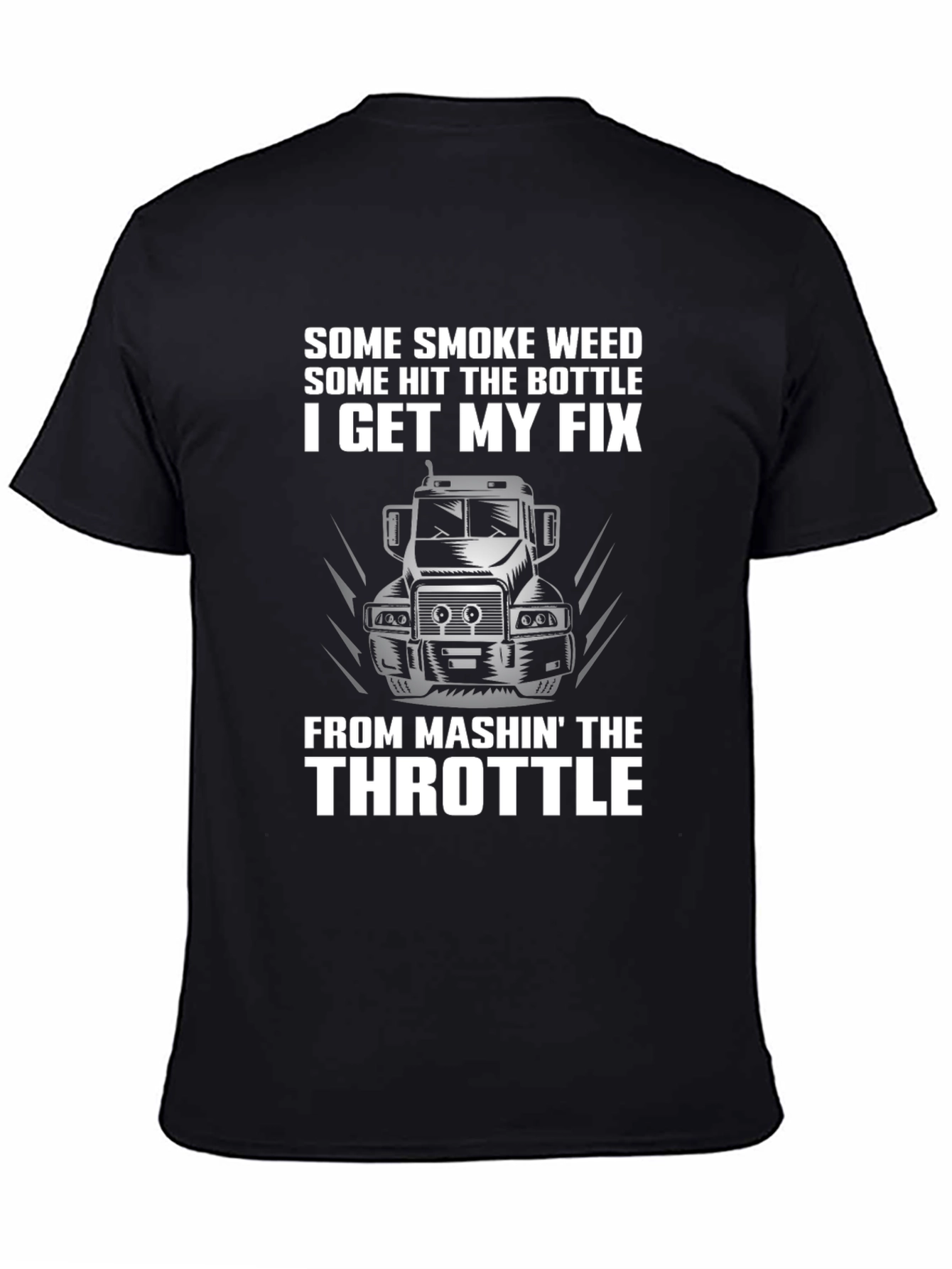 Trucker T-Shirt - Mashin the Throttle Design