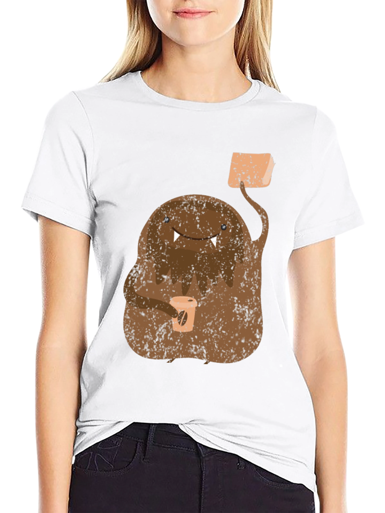 Coffee Monster Graphic Tee - Unique Unisex Design