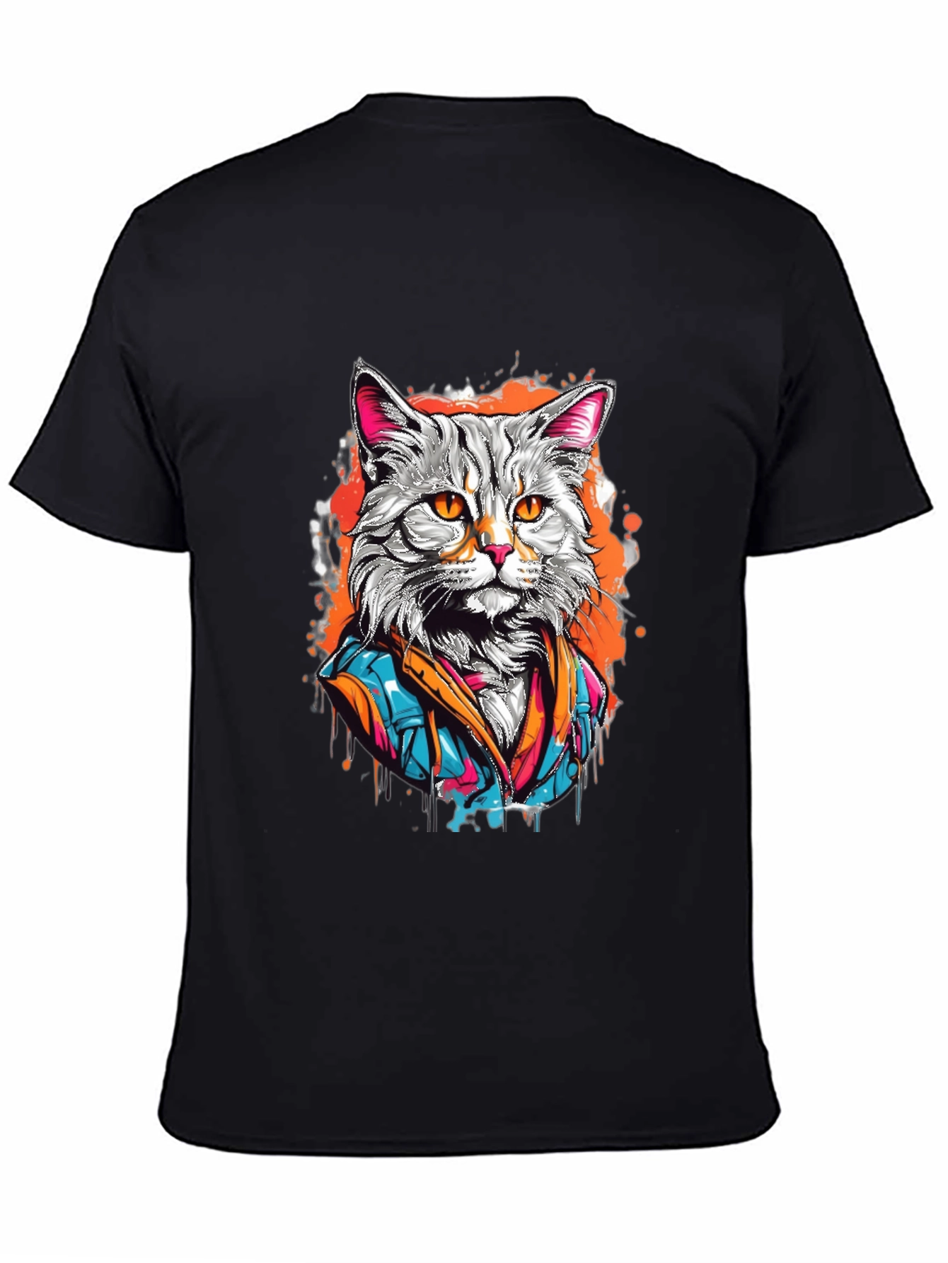 Cool Cat T-Shirt - Artistic Design