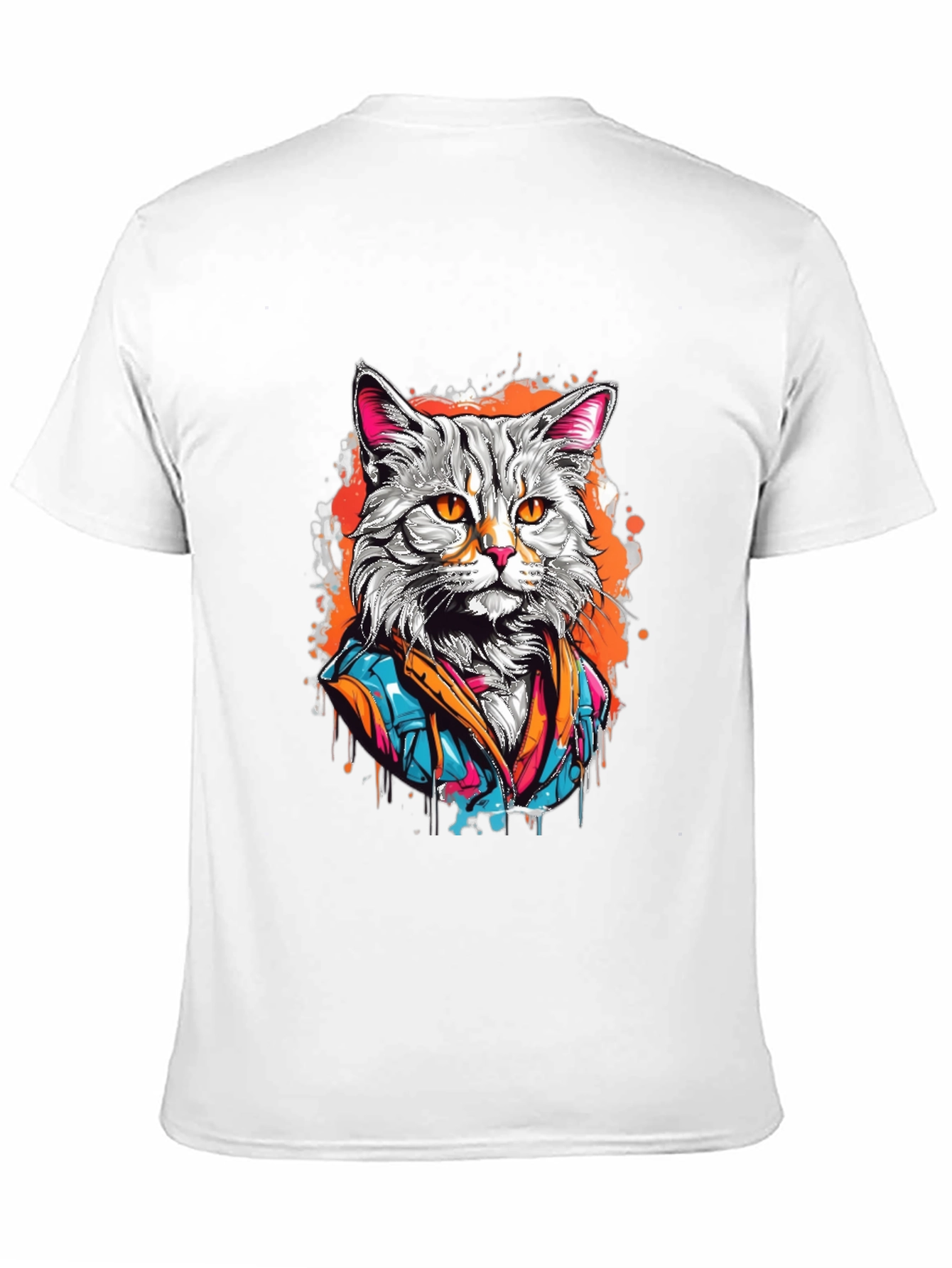 Cool Cat T-Shirt - Artistic Design