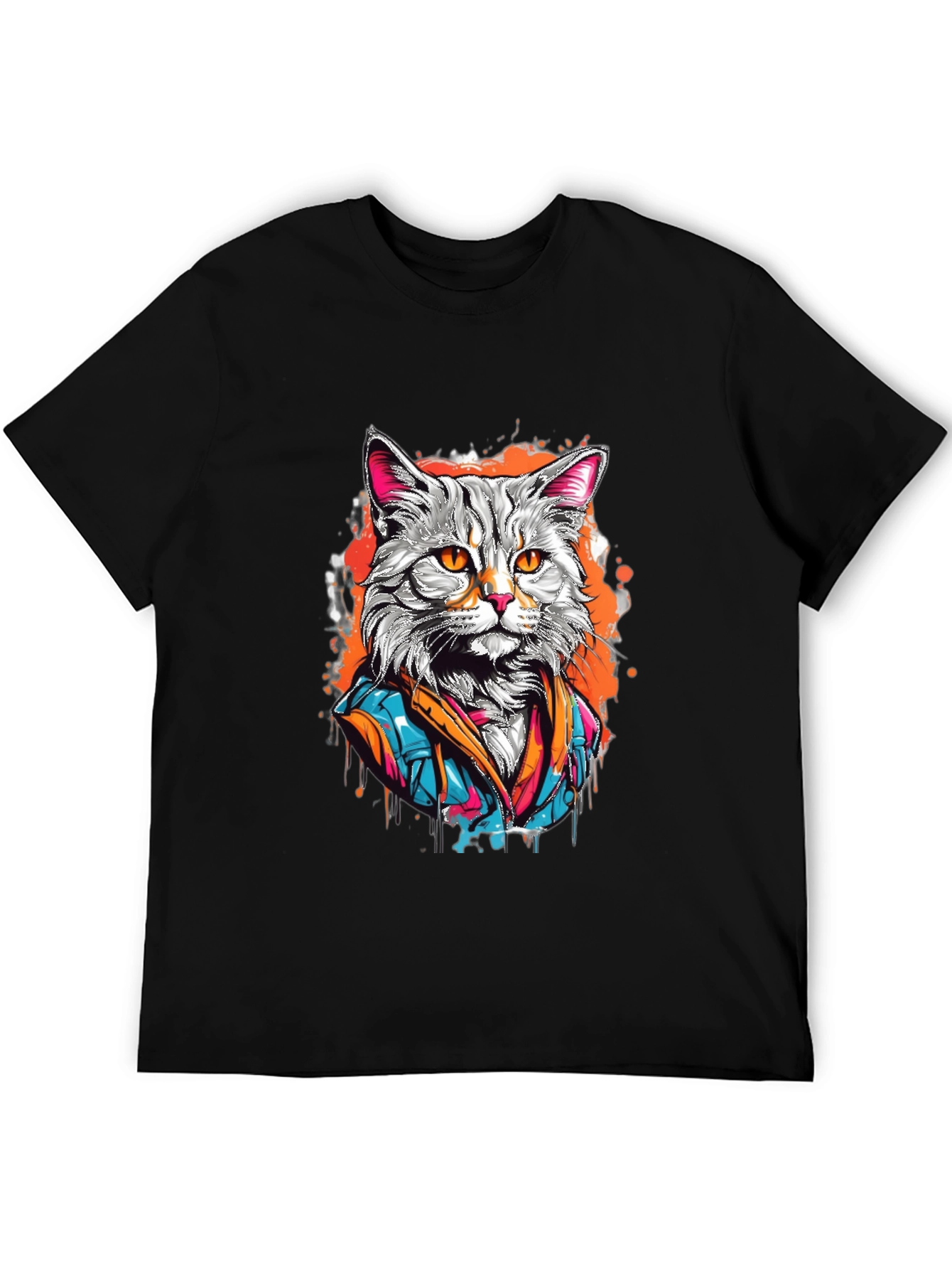 Cool Cat T-Shirt - Artistic Design