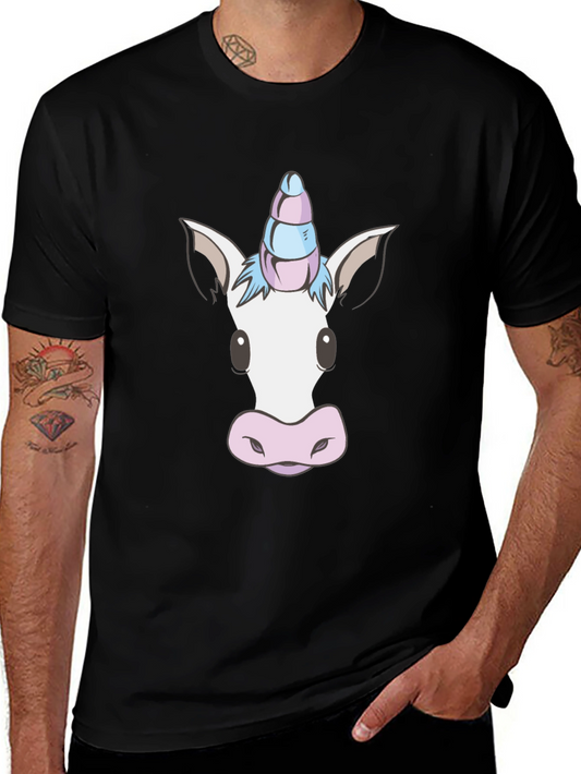 Unicorn Graphic Tee - Mens Black T-Shirt