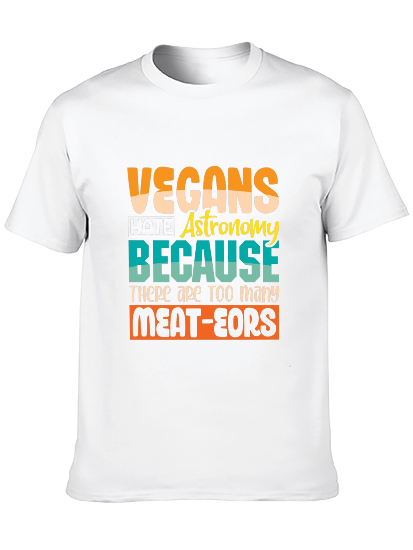 Vegan Astronomy Humor T-Shirt