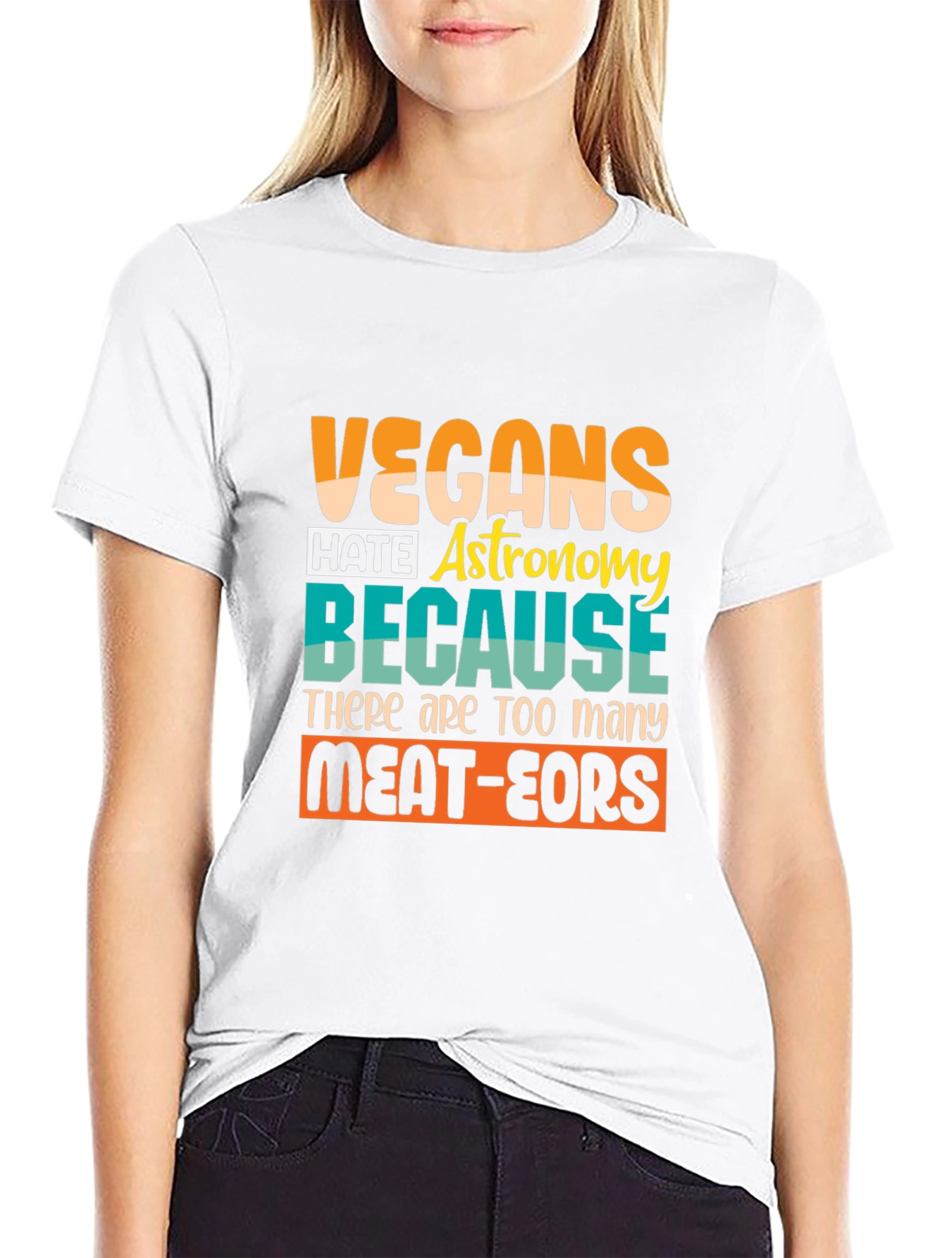 Vegan Astronomy Humor T-Shirt