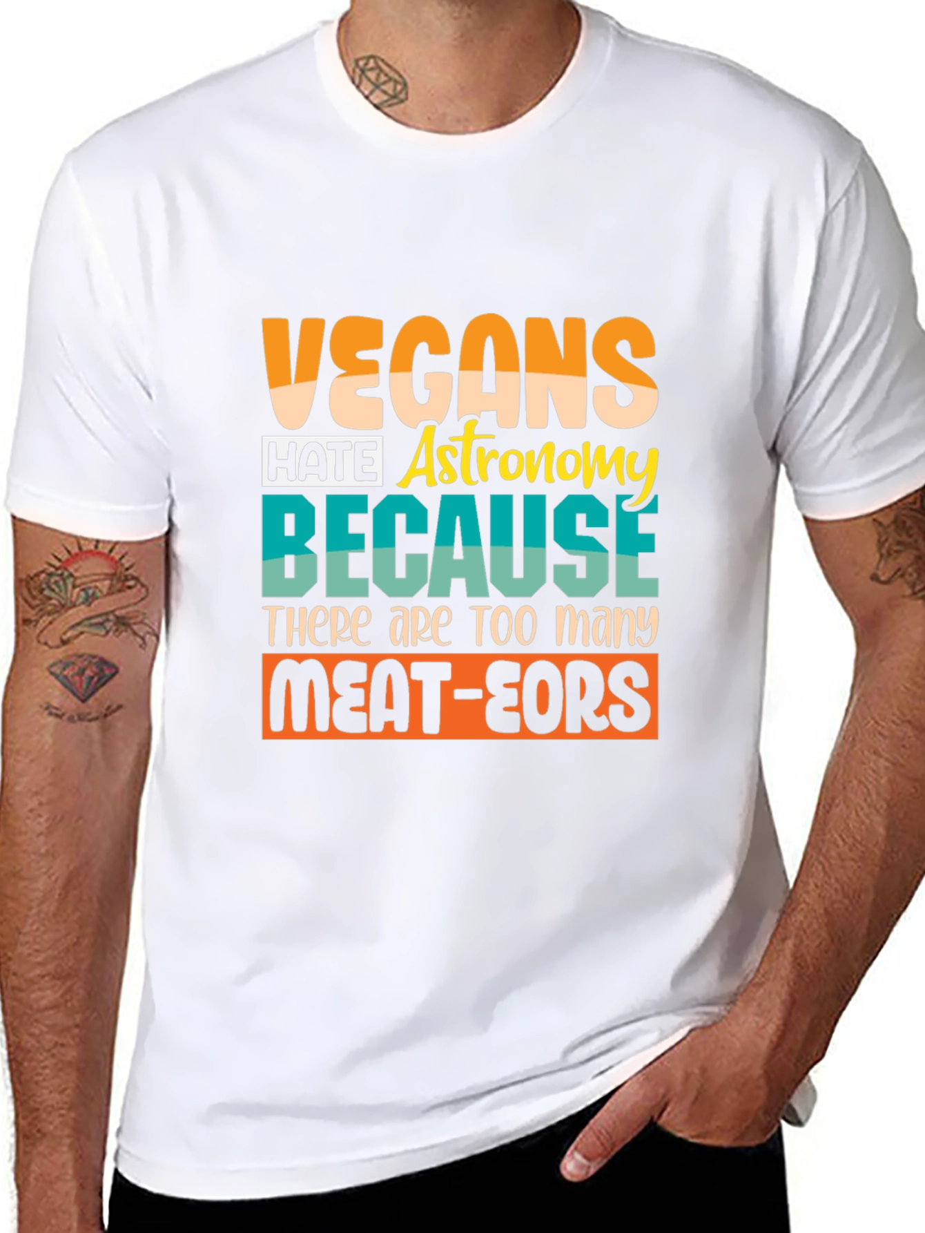 Vegan Astronomy Humor T-Shirt
