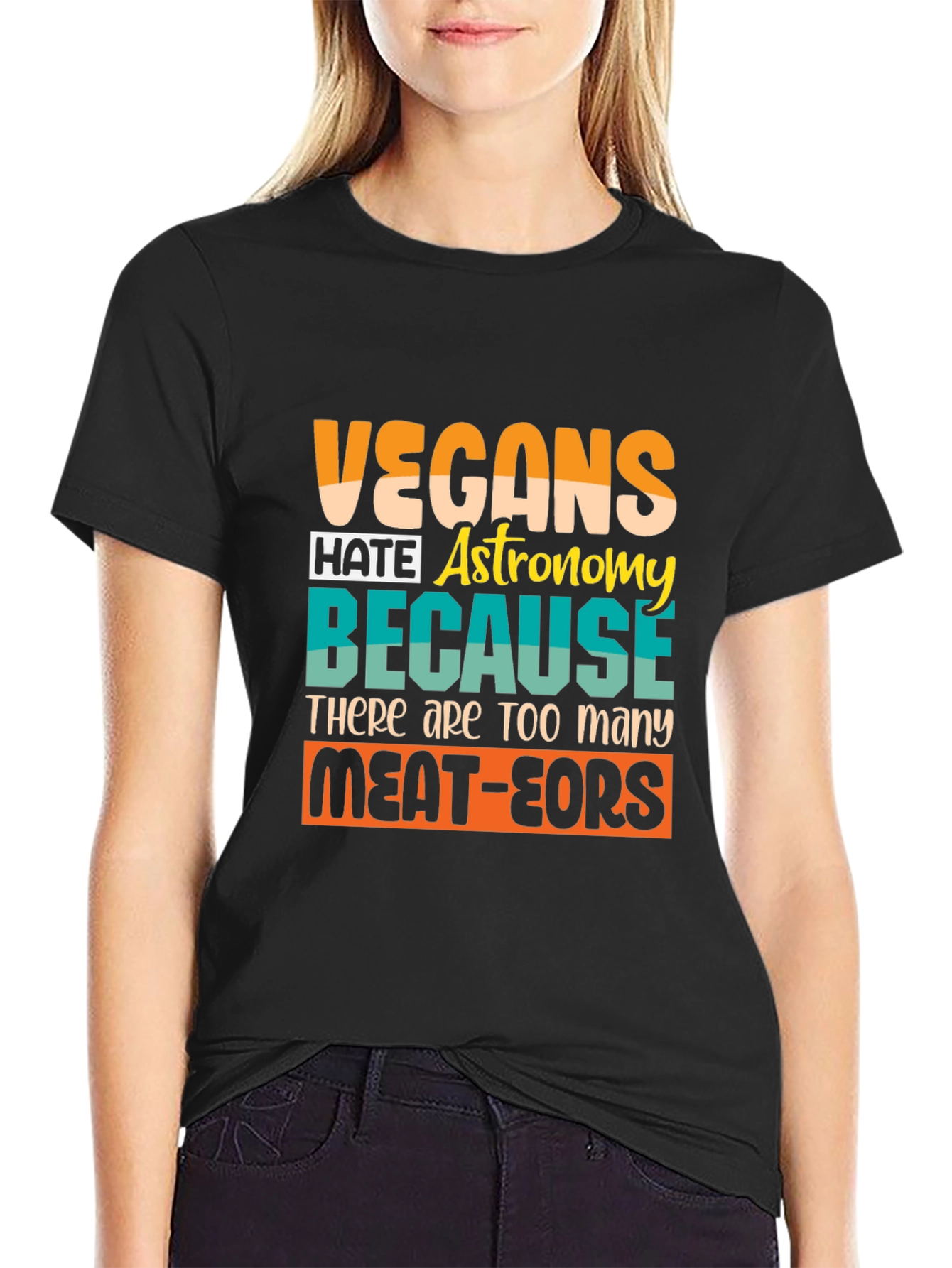 Vegan Astronomy Humor T-Shirt