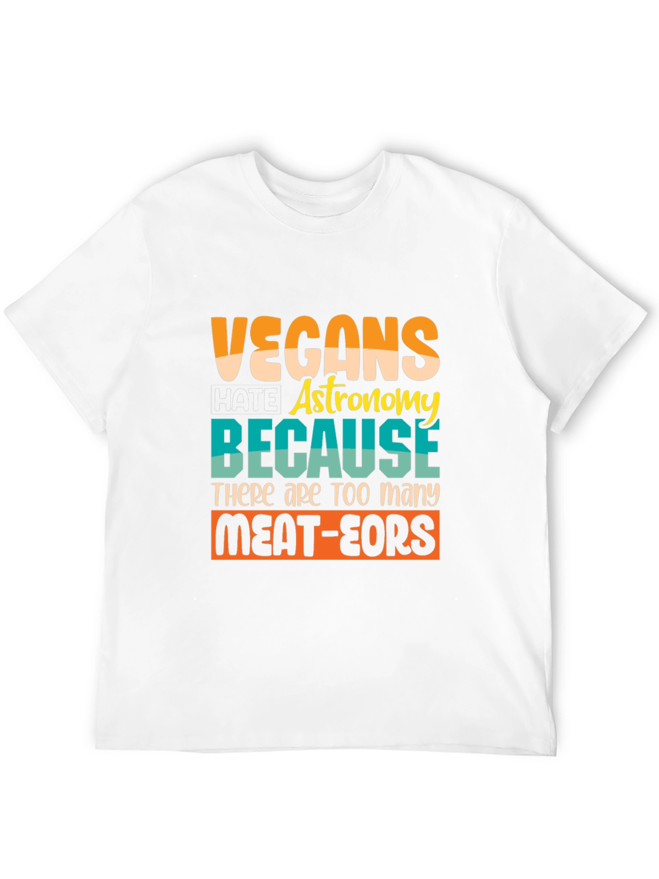 Vegan Astronomy Humor T-Shirt