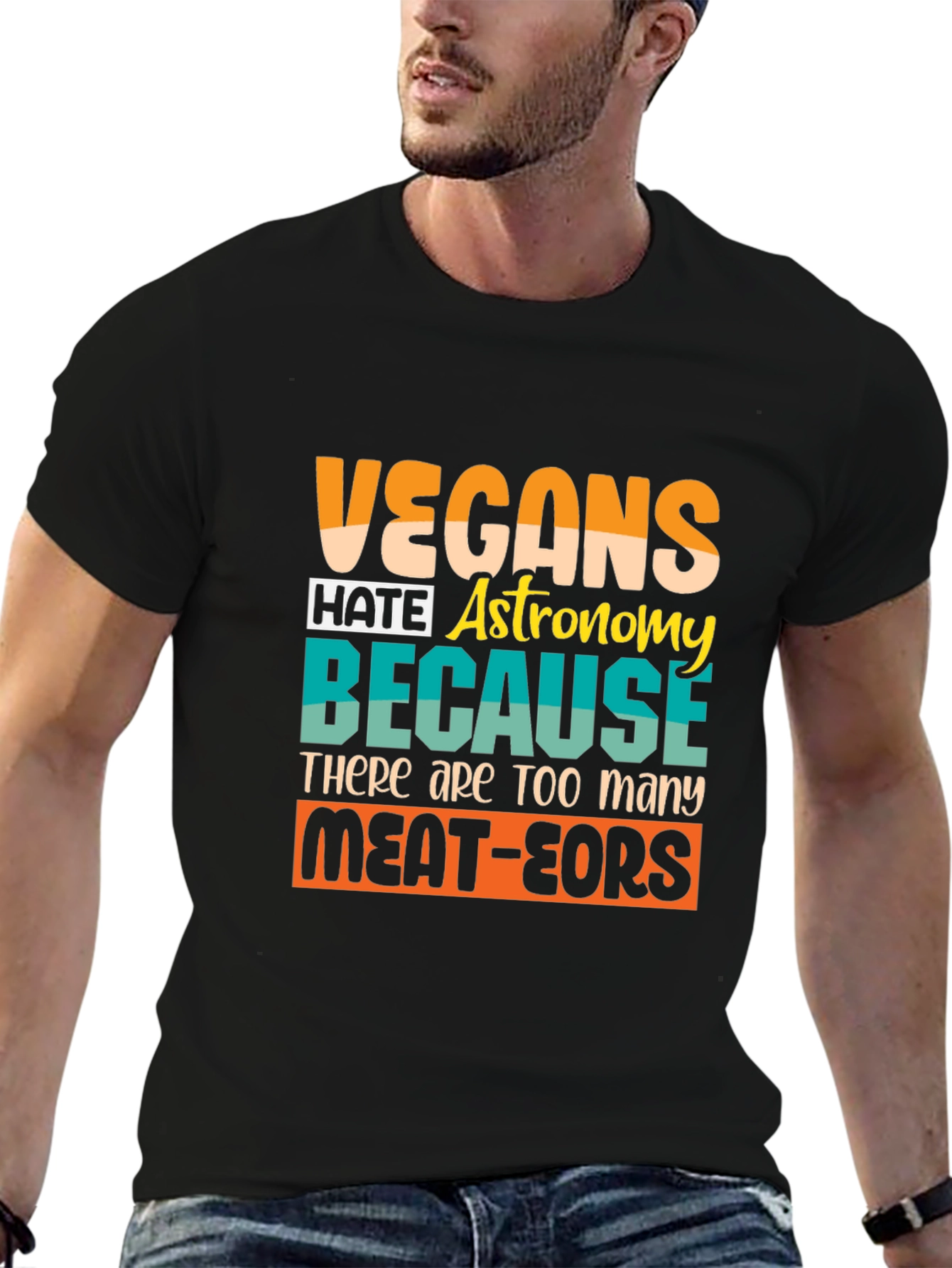 Vegan Astronomy Humor T-Shirt