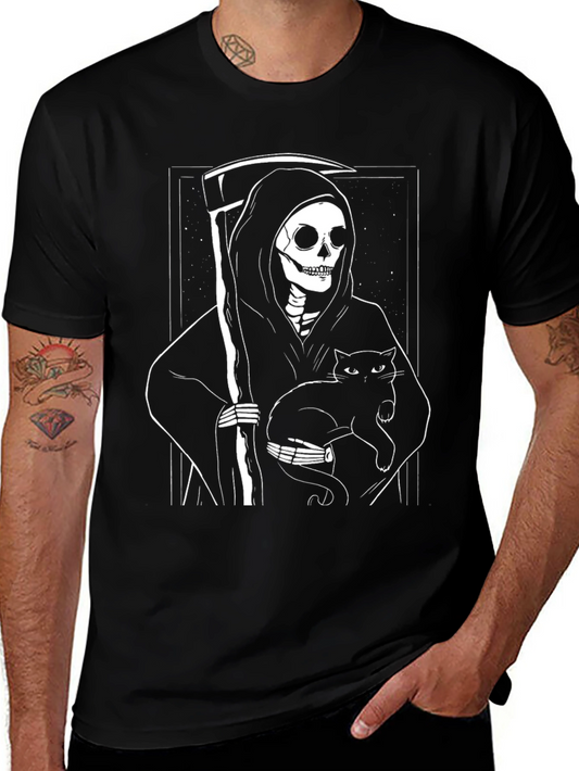 Grim Reaper Cat T-Shirt