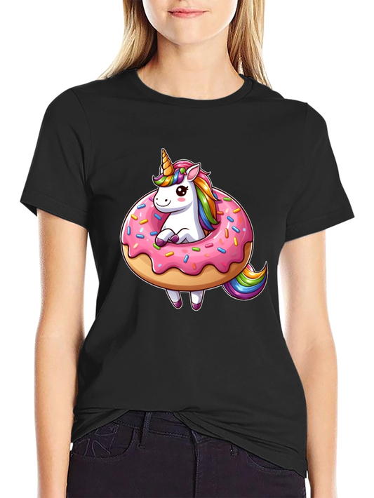 Unicorn Donut T-Shirt - Magical Graphic Tee