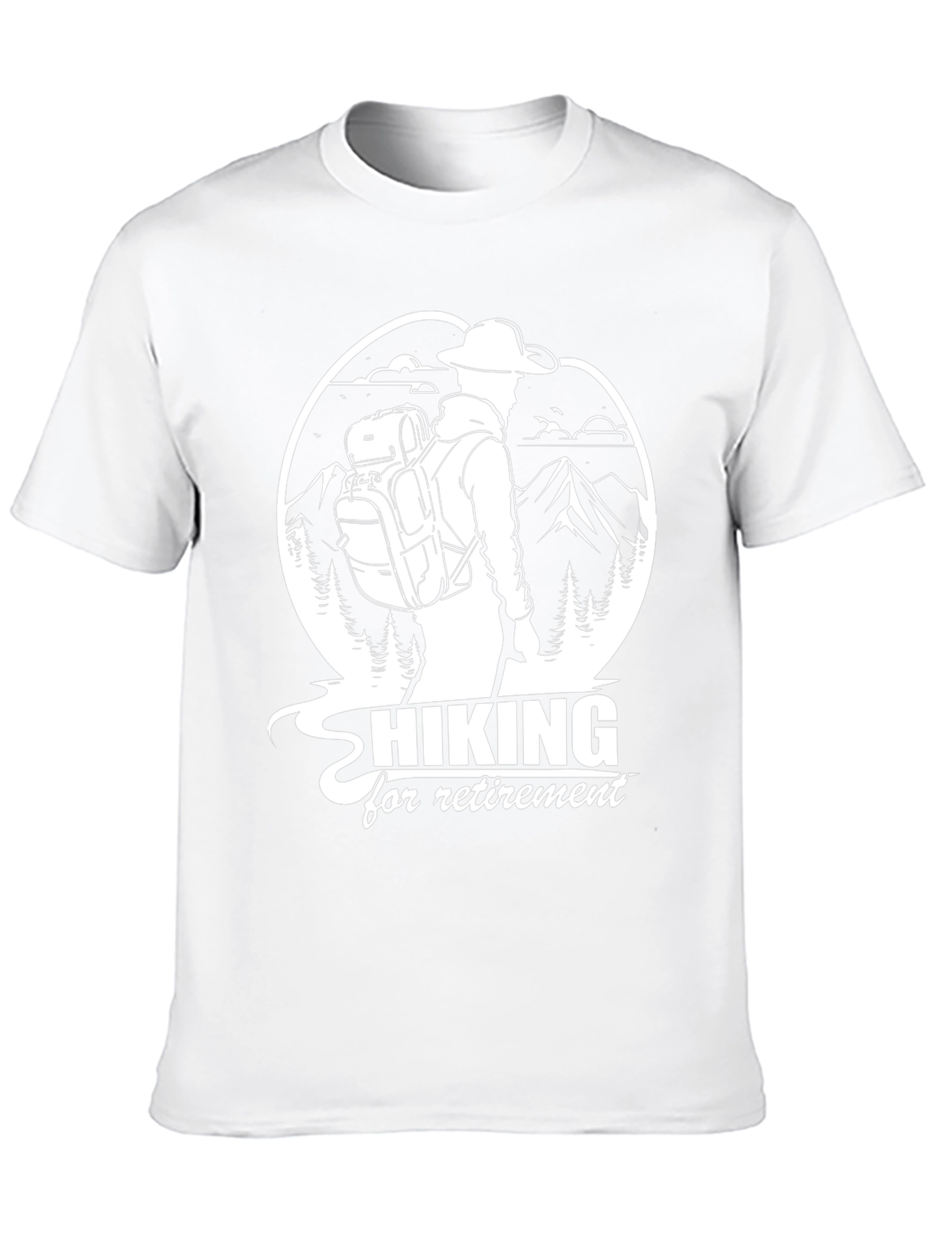 Hiking For Retirement Graphic T-Shirt