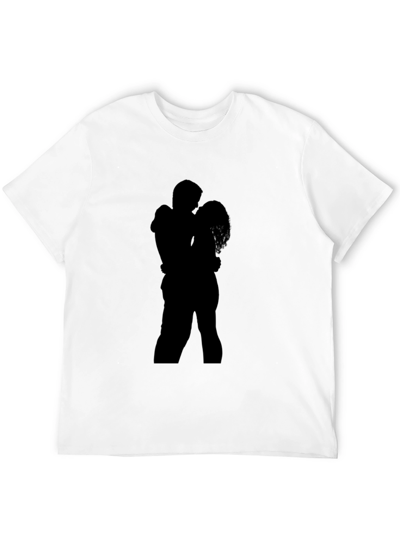 Silhouette Embrace T-Shirt - Romantic Design