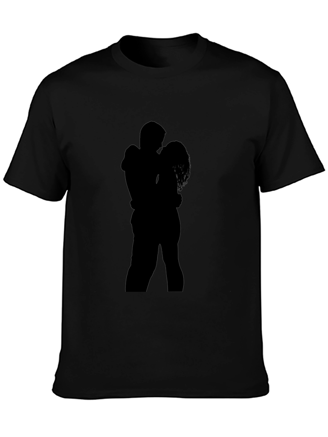 Silhouette Embrace T-Shirt - Romantic Design