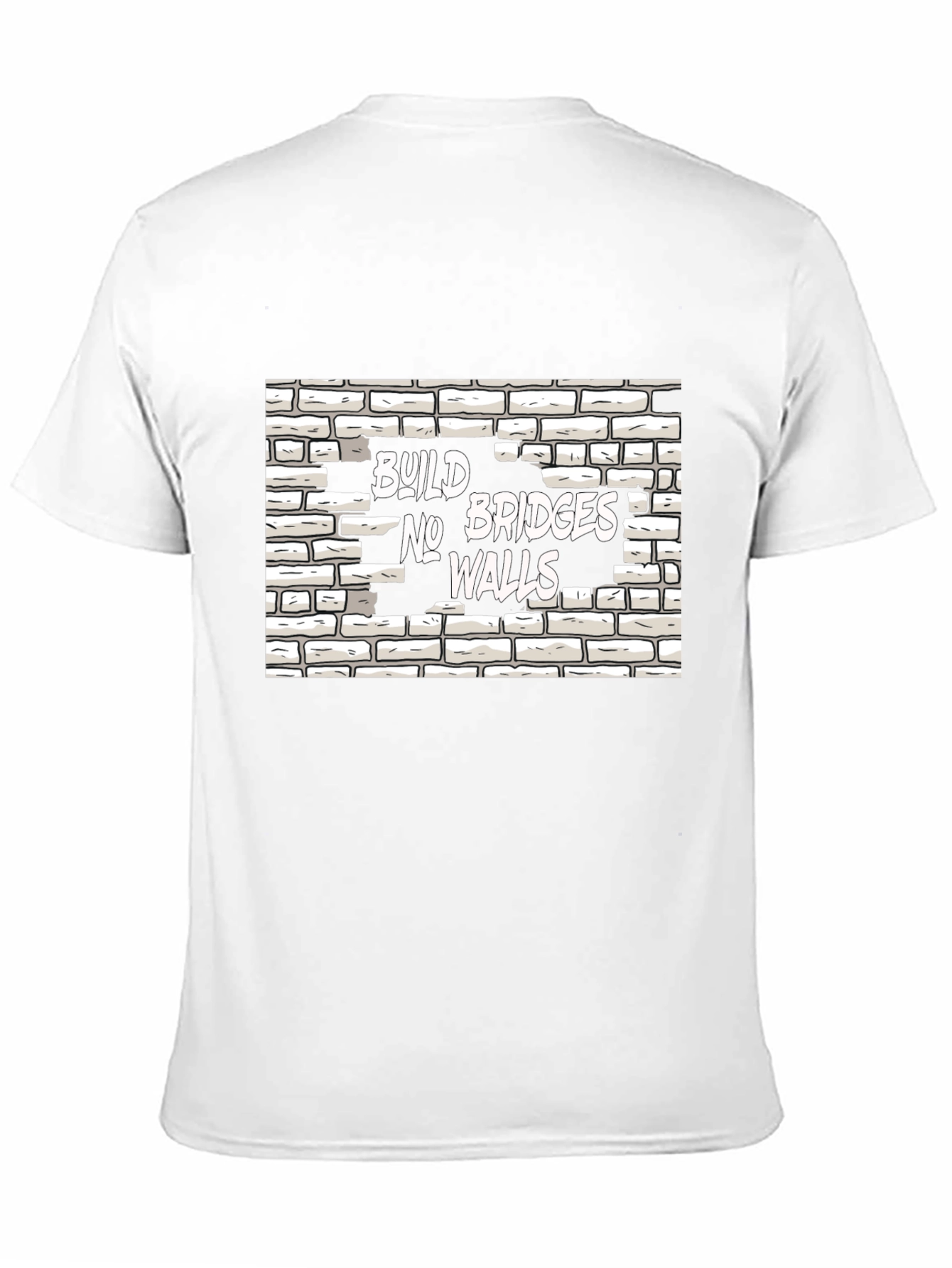 Build Bridges No Walls Graphic Tee