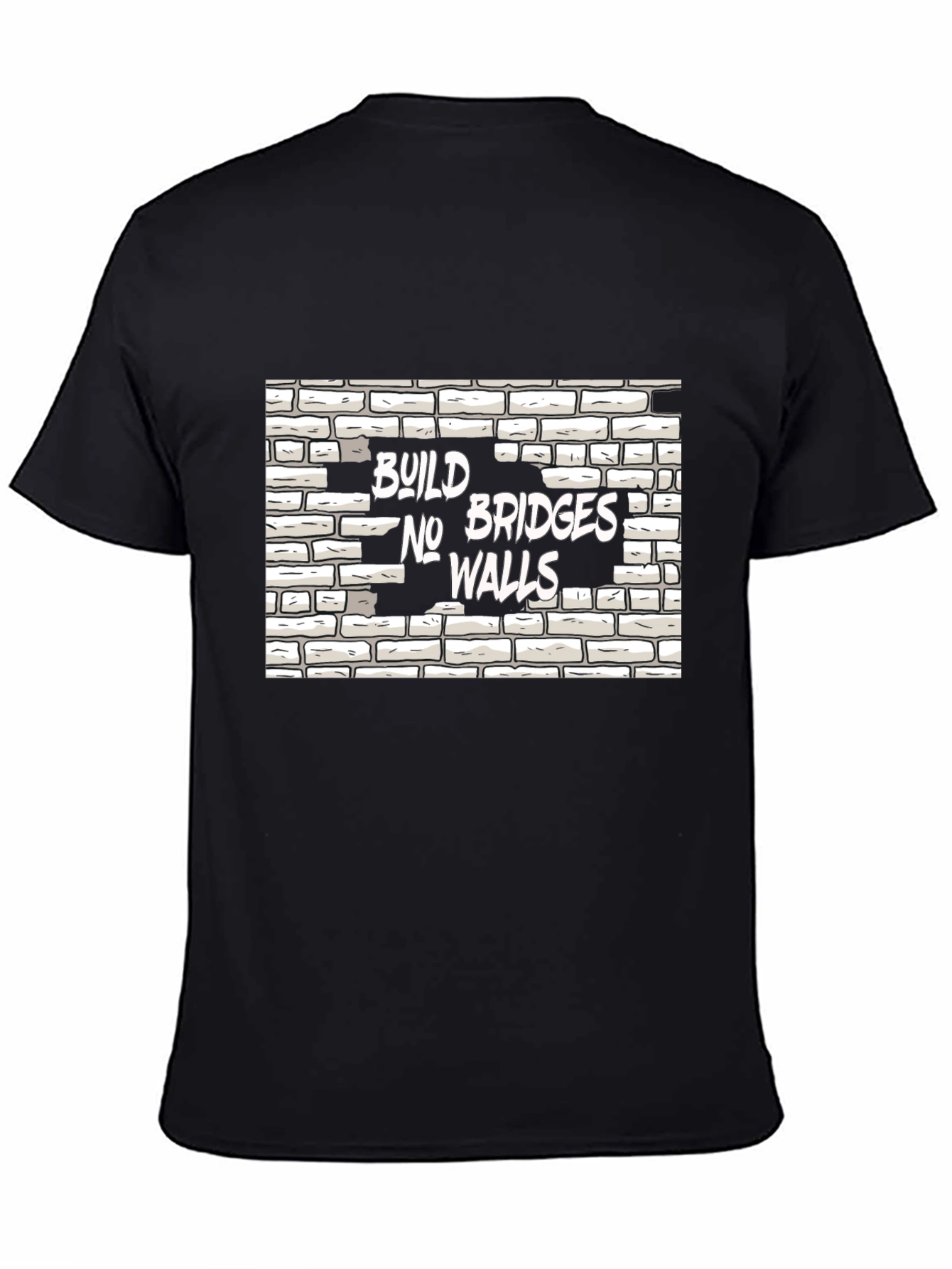 Build Bridges No Walls Graphic Tee