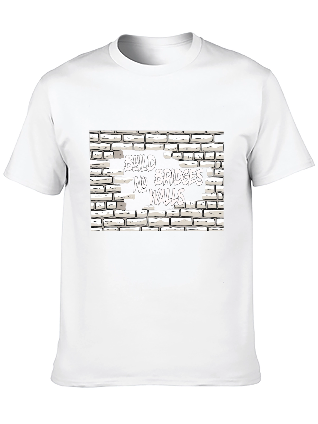Build Bridges No Walls Graphic Tee