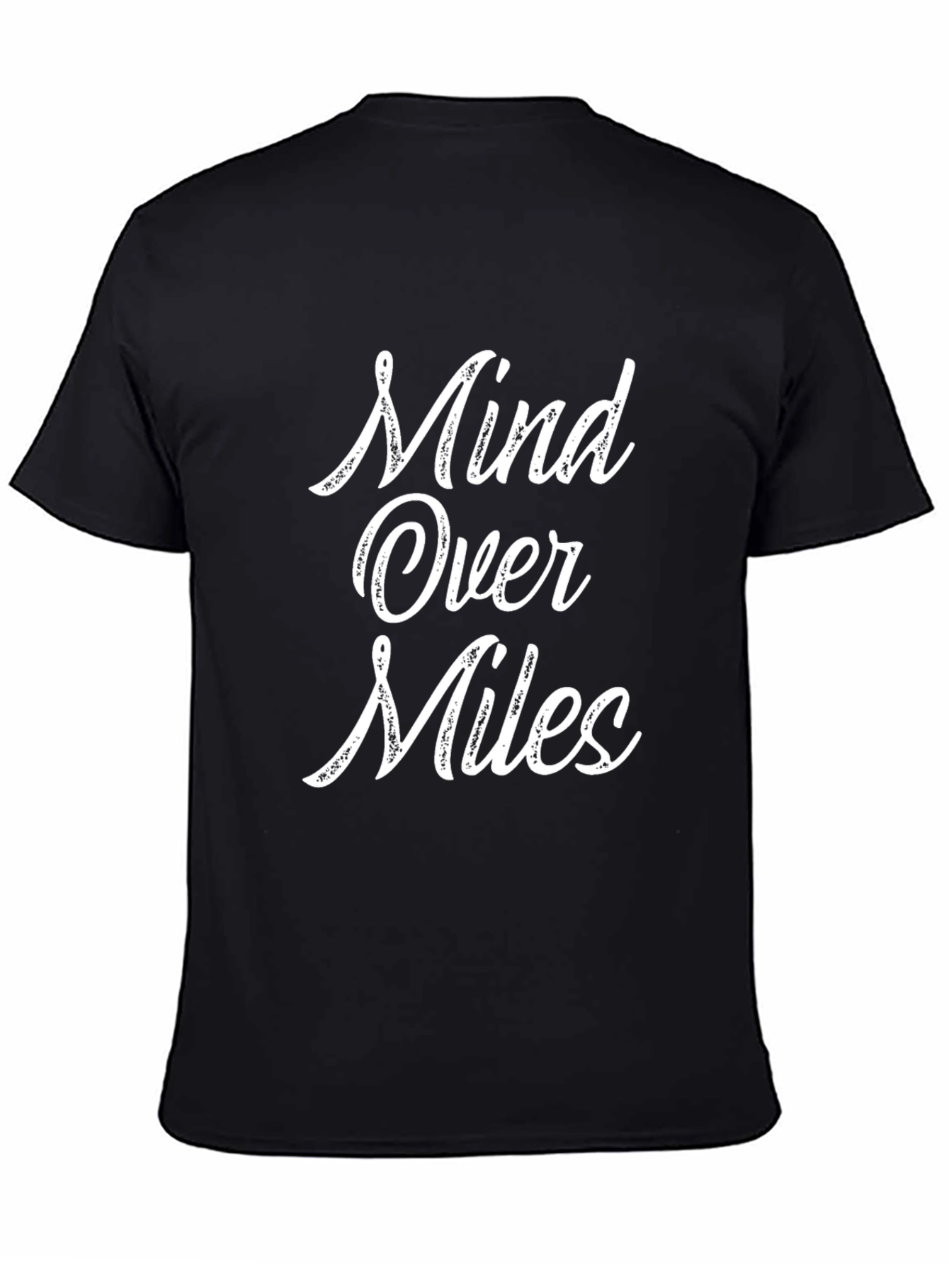 Mind Over Miles Graphic Tee - Black Cotton