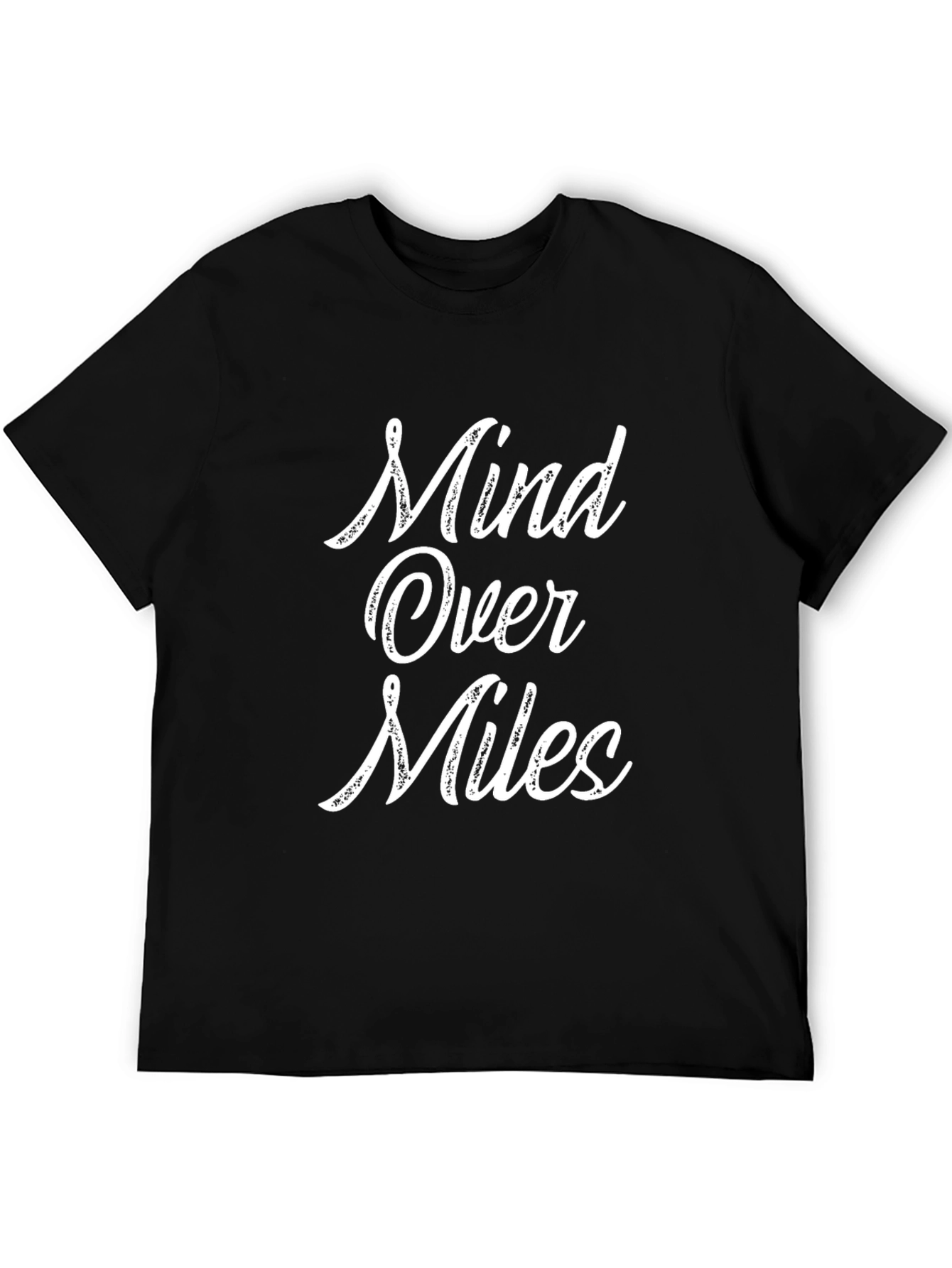 Mind Over Miles Graphic Tee - Black Cotton
