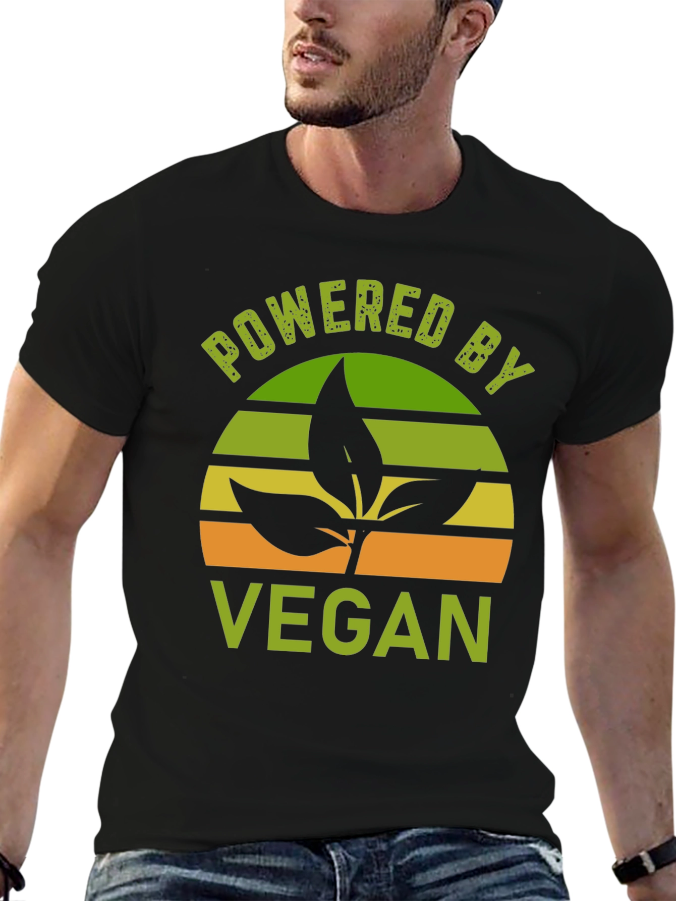 Powered By Vegan T-Shirt - Plant Based Lifestyle Tee