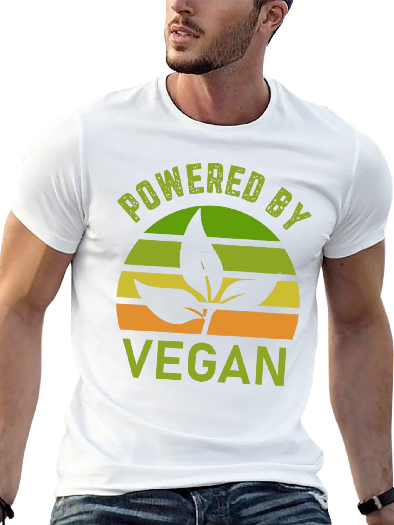 Powered By Vegan T-Shirt - Plant Based Lifestyle Tee