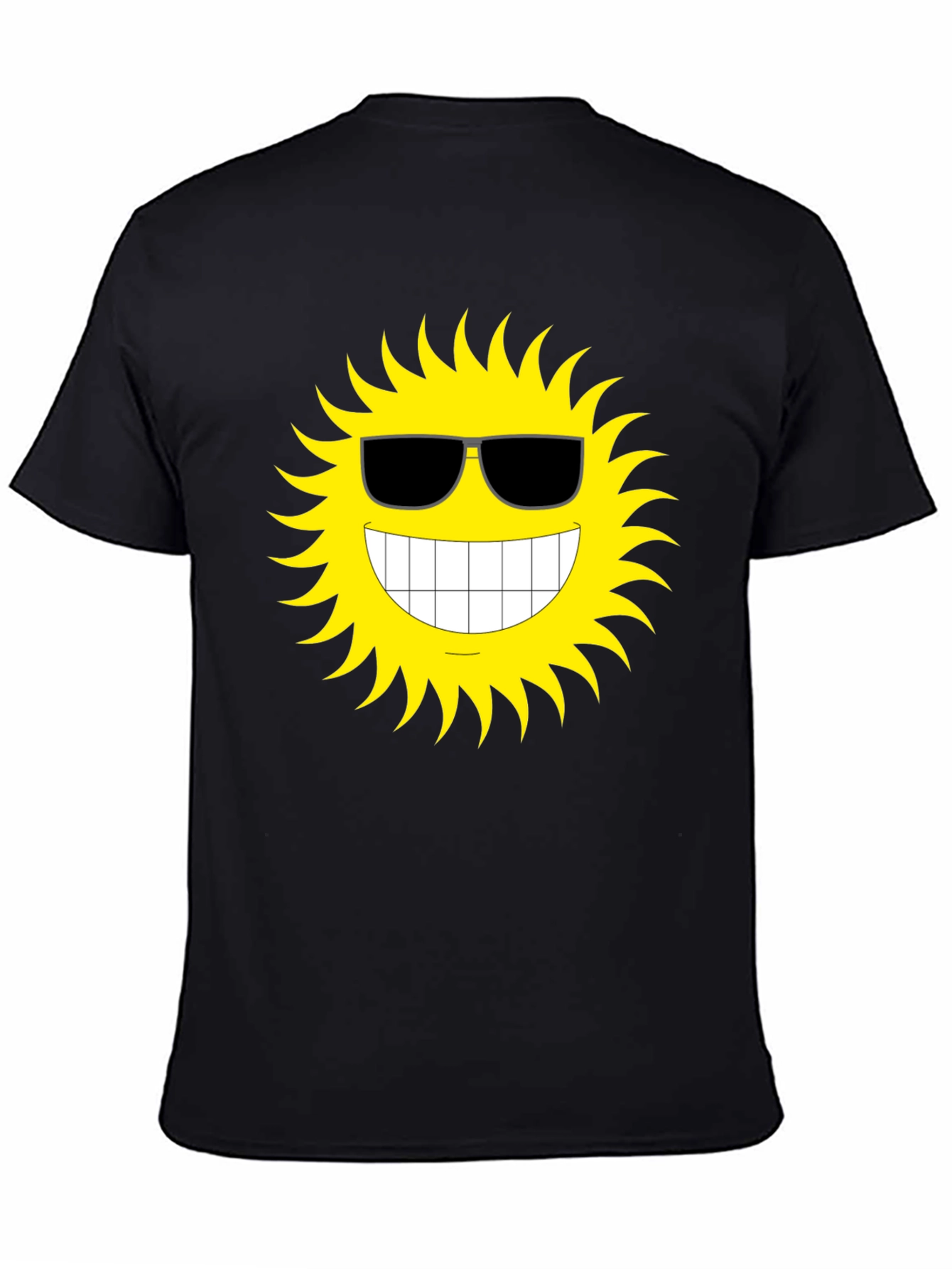 Cool Sun Graphic T-Shirt - Black Cotton Tee