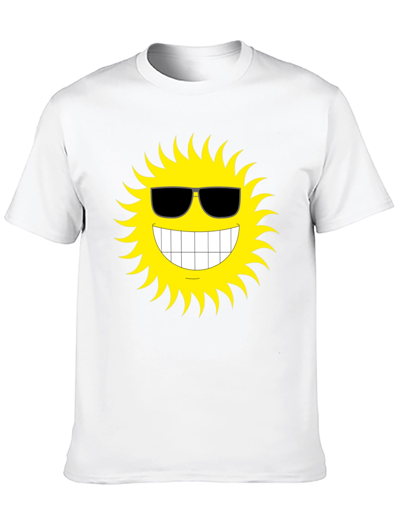 Cool Sun Graphic T-Shirt - Black Cotton Tee