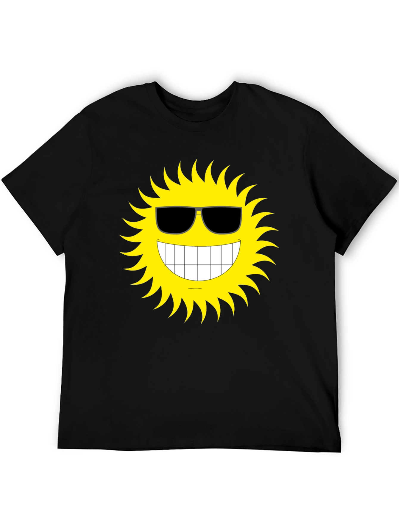 Cool Sun Graphic T-Shirt - Black Cotton Tee