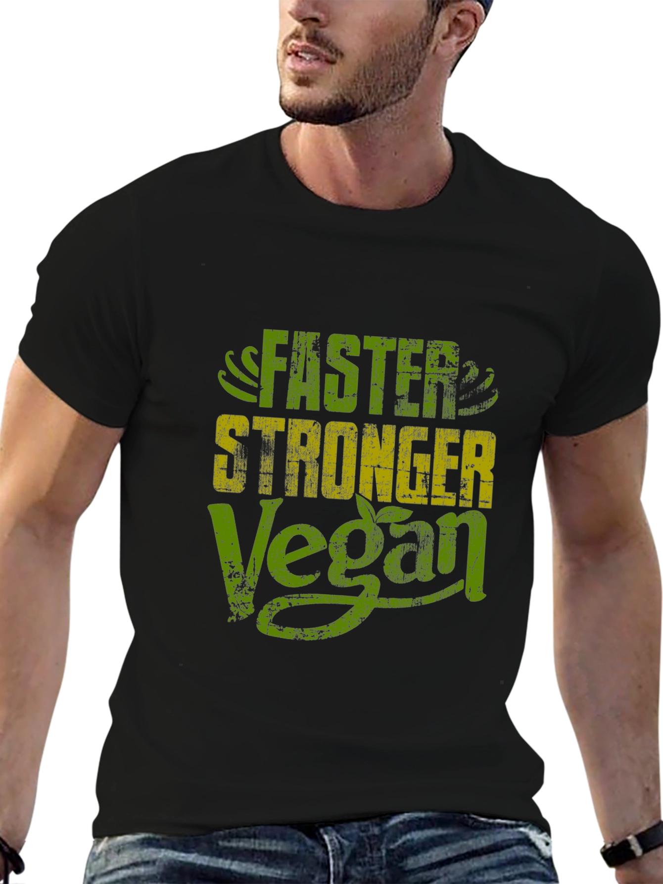 Vegan Power Tee - Faster Stronger Lifestyle Shirt