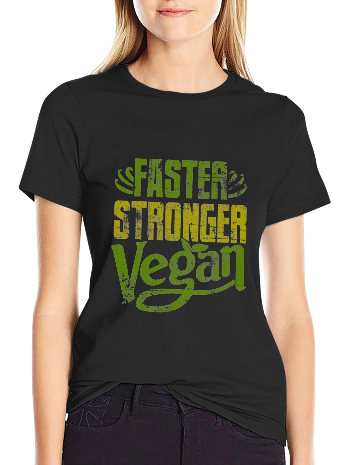 Vegan Power Tee - Faster Stronger Lifestyle Shirt