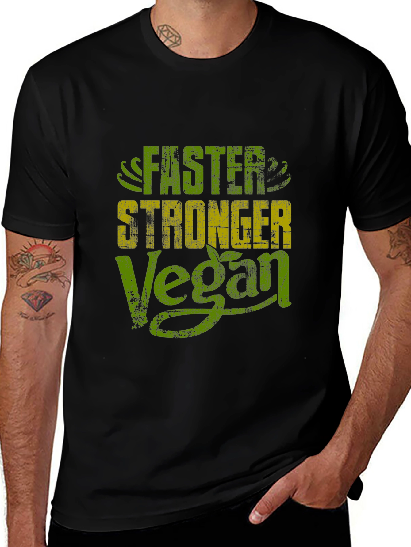 Vegan Power Tee - Faster Stronger Lifestyle Shirt