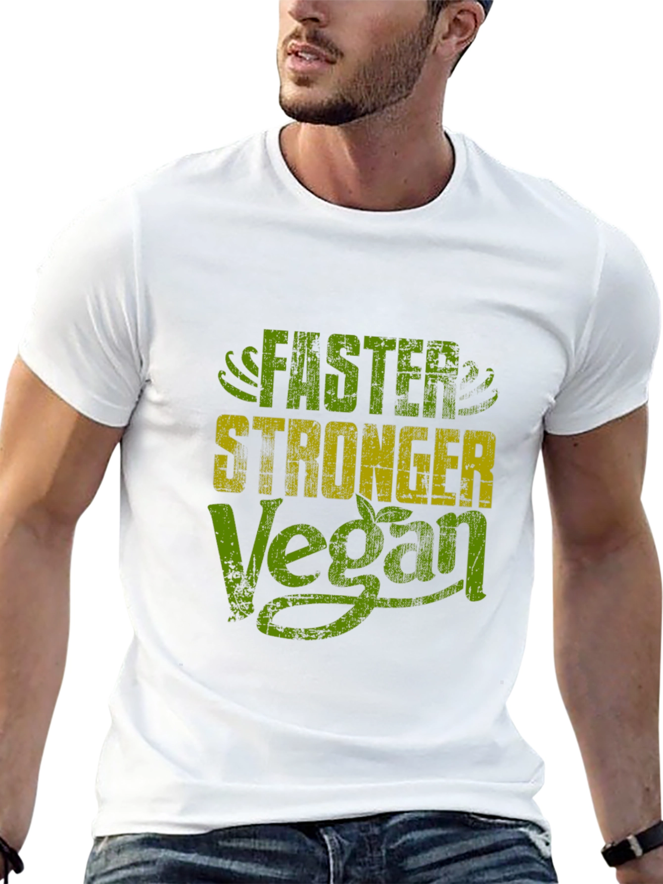 Vegan Power Tee - Faster Stronger Lifestyle Shirt