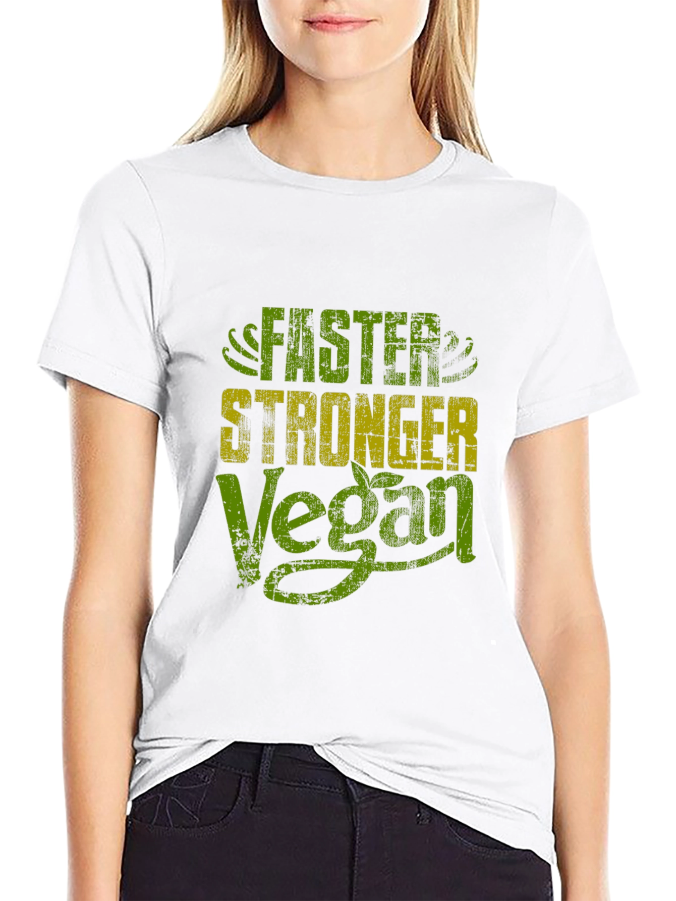 Vegan Power Tee - Faster Stronger Lifestyle Shirt