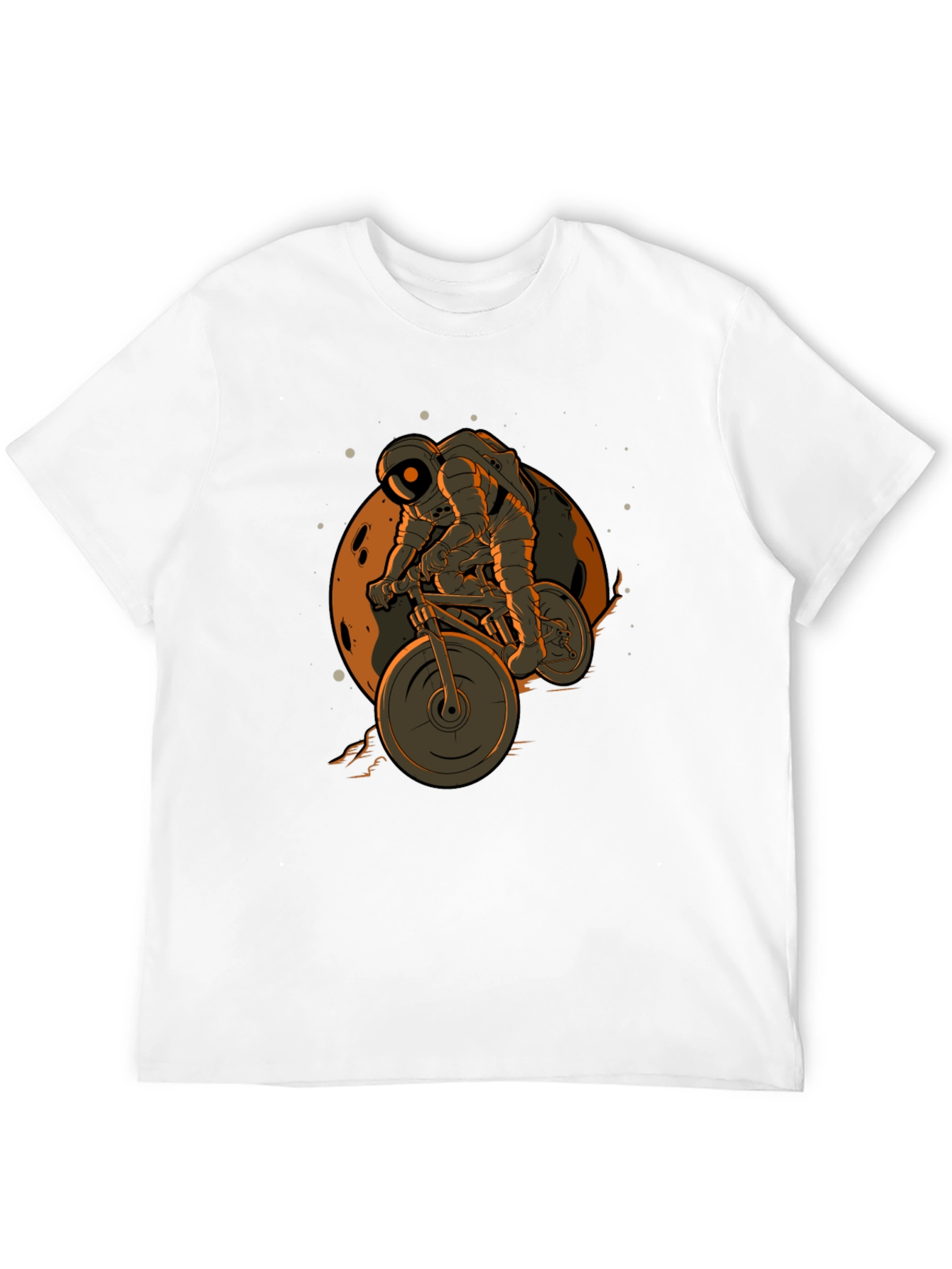 Astronaut Biking on the Moon T-Shirt