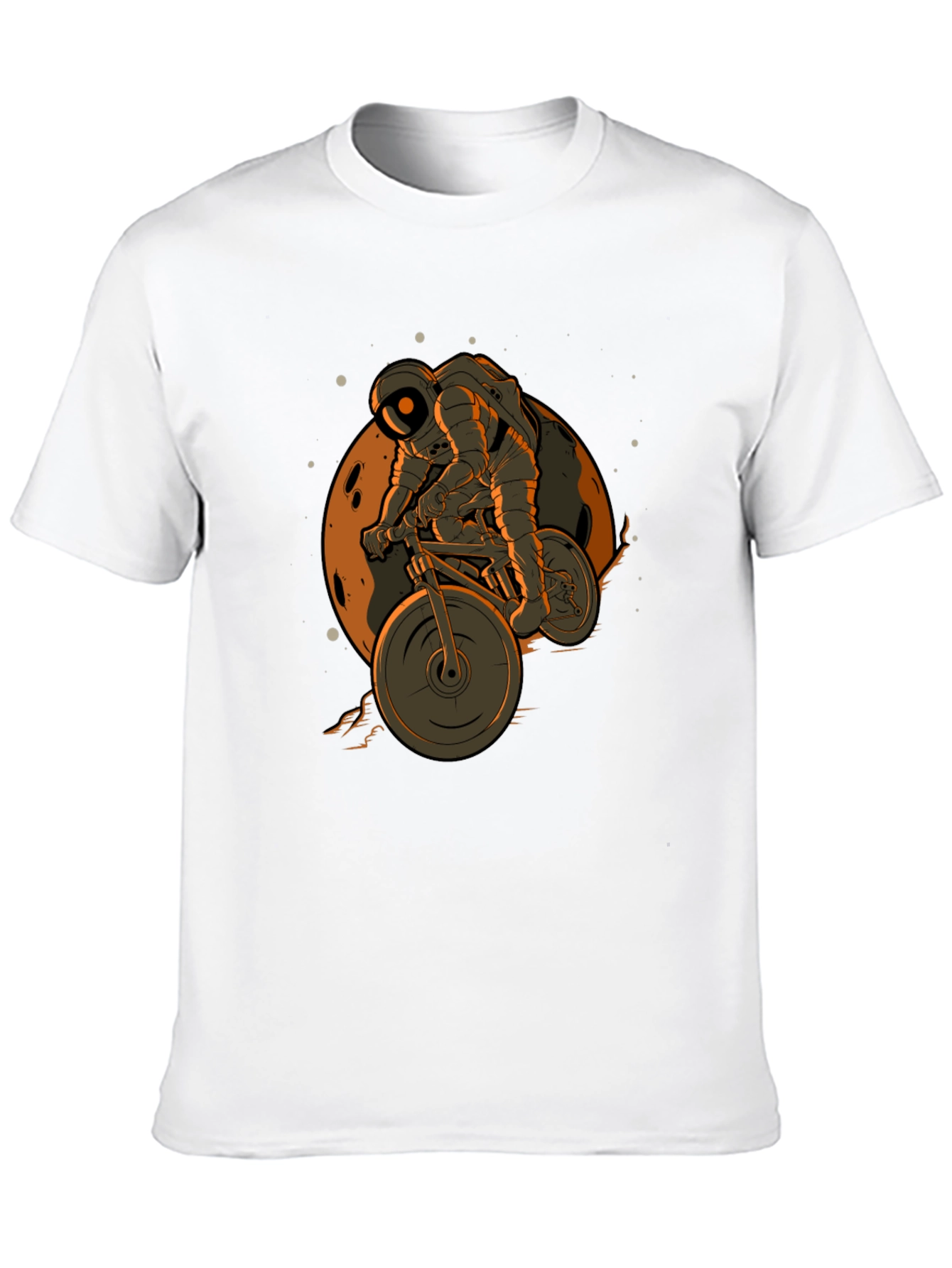 Astronaut Biking on the Moon T-Shirt