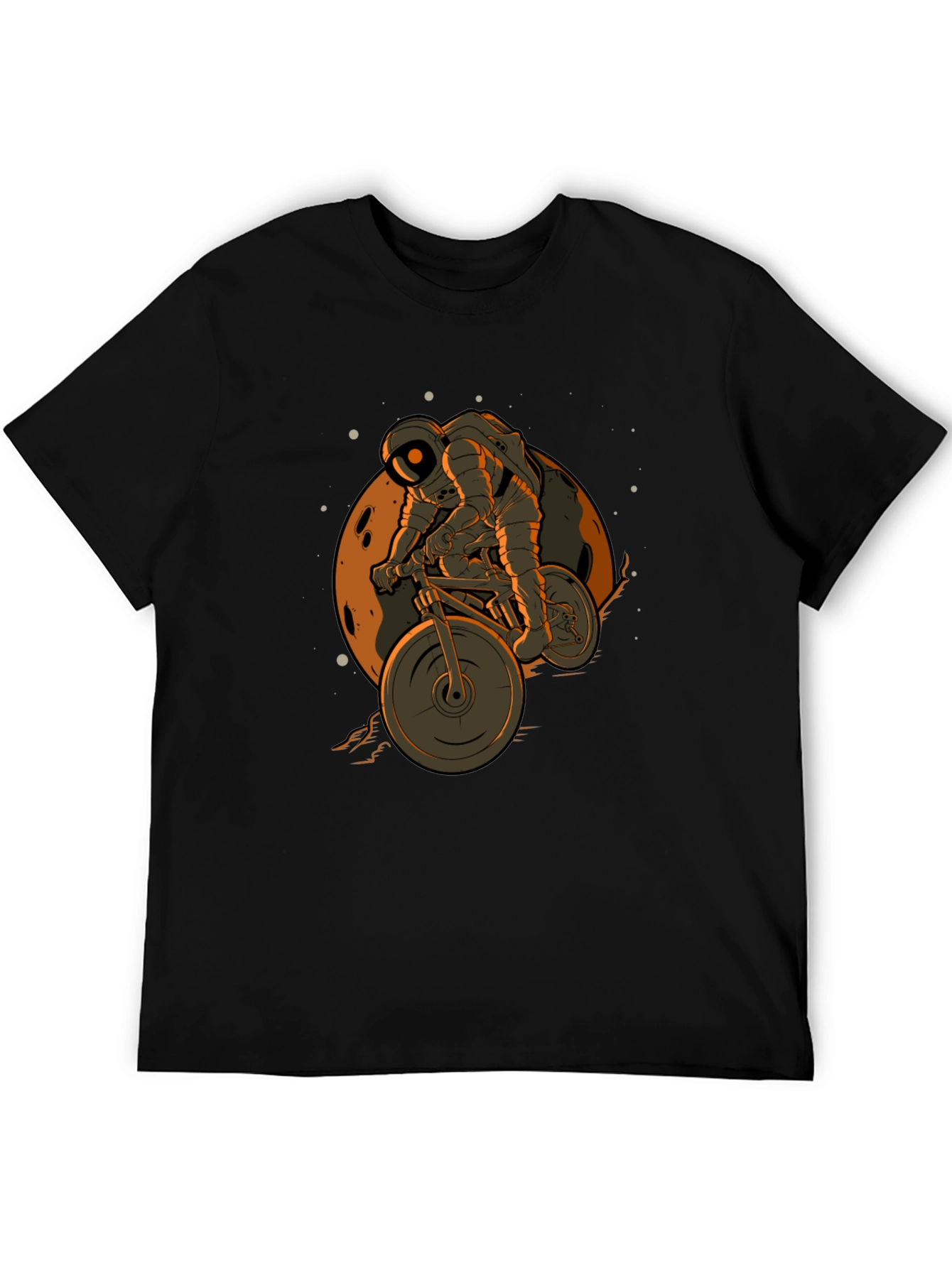 Astronaut Biking on the Moon T-Shirt