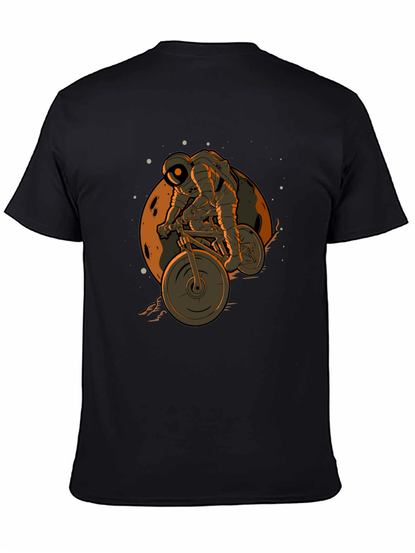 Astronaut Biking on the Moon T-Shirt