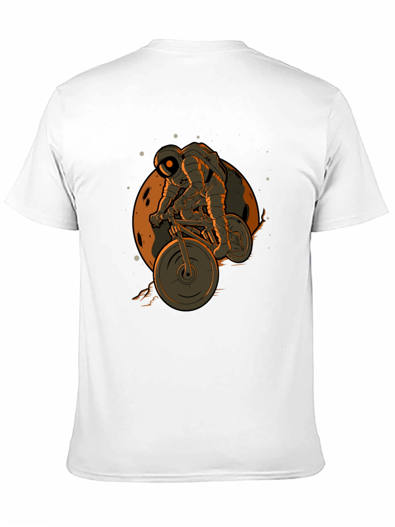 Astronaut Biking on the Moon T-Shirt