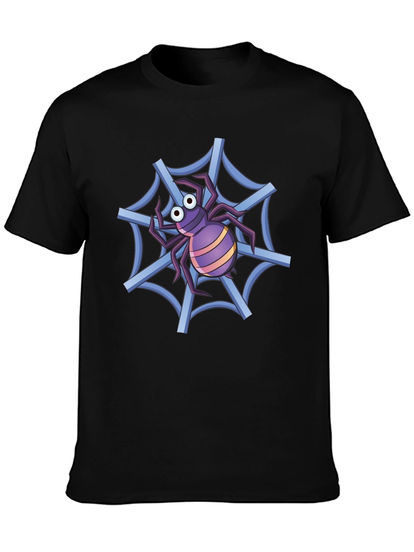 Spider Web T-Shirt - Cartoon Graphic Tee