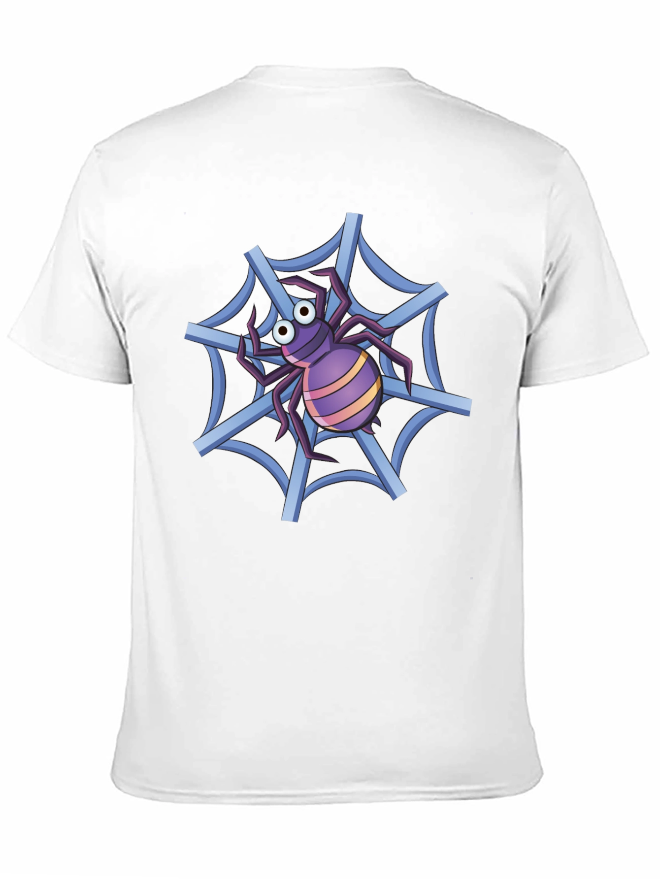 Spider Web T-Shirt - Cartoon Graphic Tee