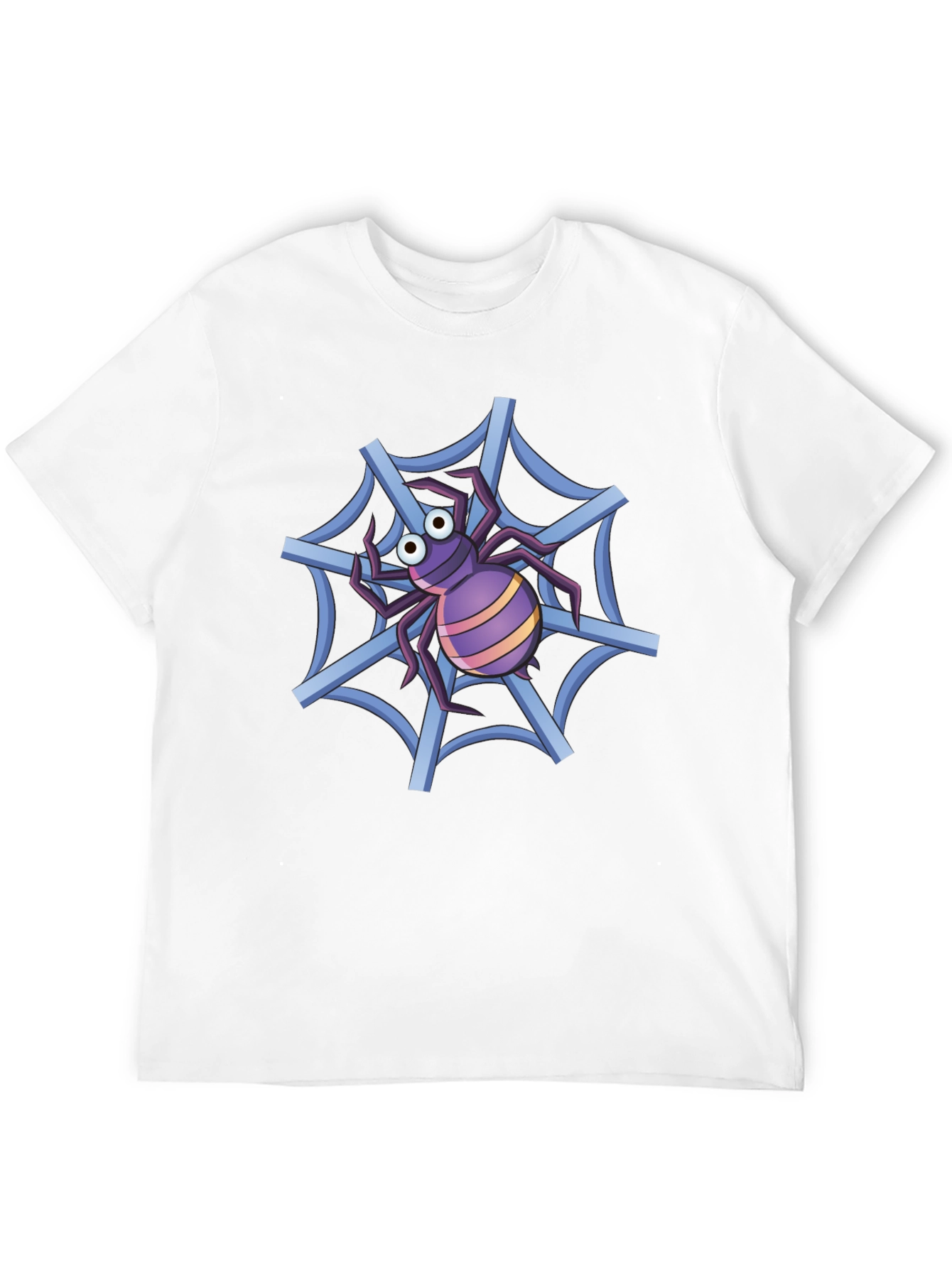 Spider Web T-Shirt - Cartoon Graphic Tee