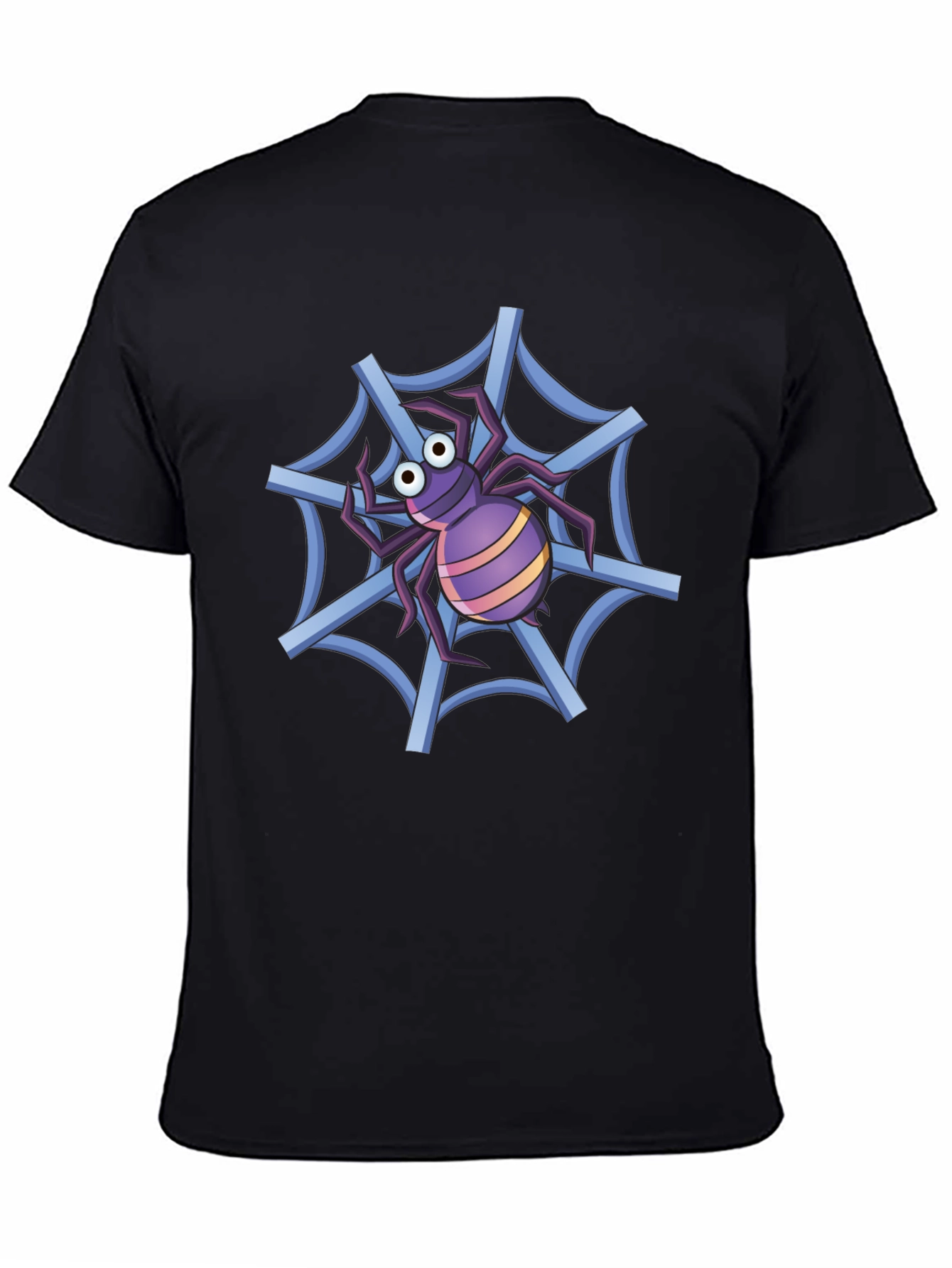 Spider Web T-Shirt - Cartoon Graphic Tee